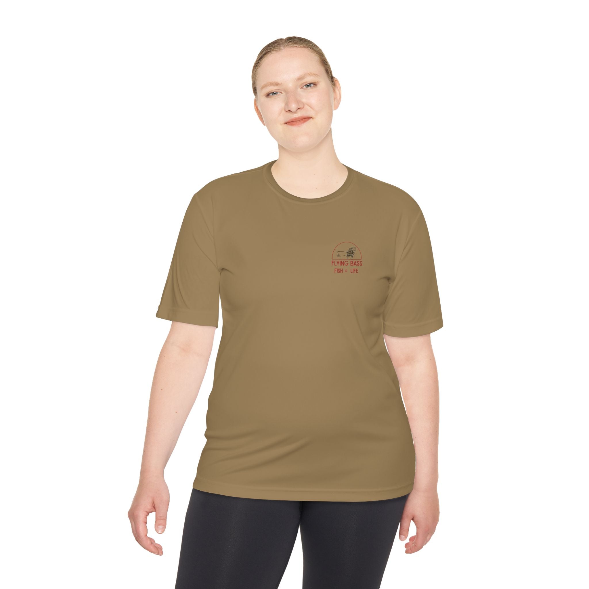 Fishing Tee — "Flying Bass" Fish & Life Moisture‑Wicking Shirt