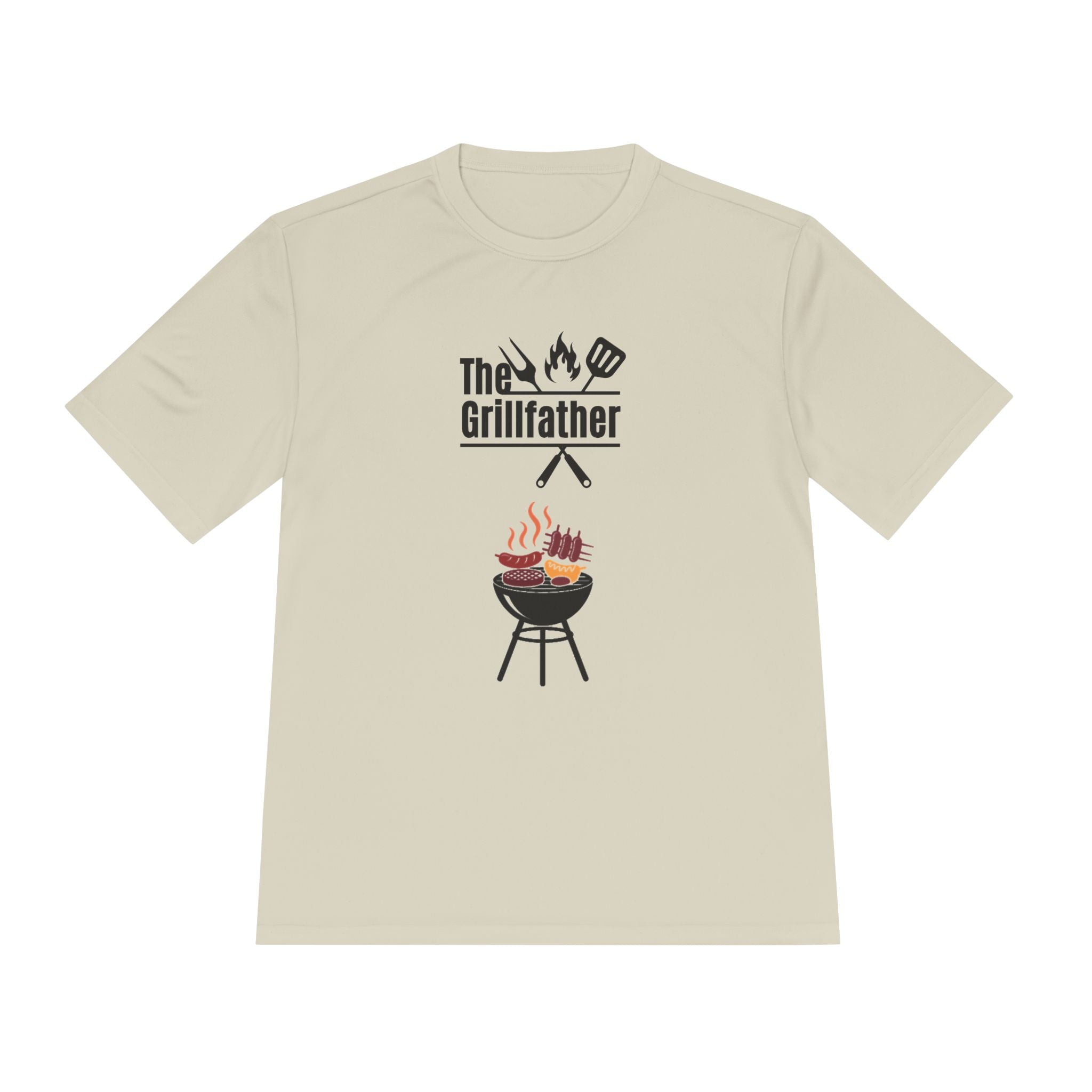 Grillfather BBQ Tee — 'The Grillfather' Moisture-Wicking Grillmaster Shirt