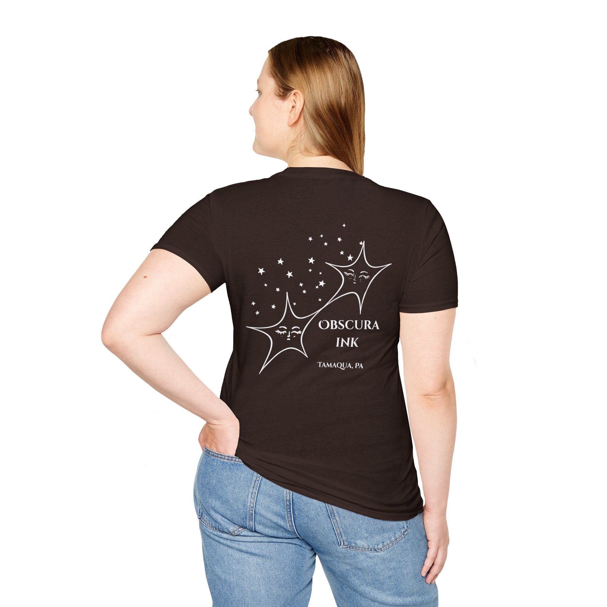Stars logo ~ Back ~ Obscura Ink Signature Tee