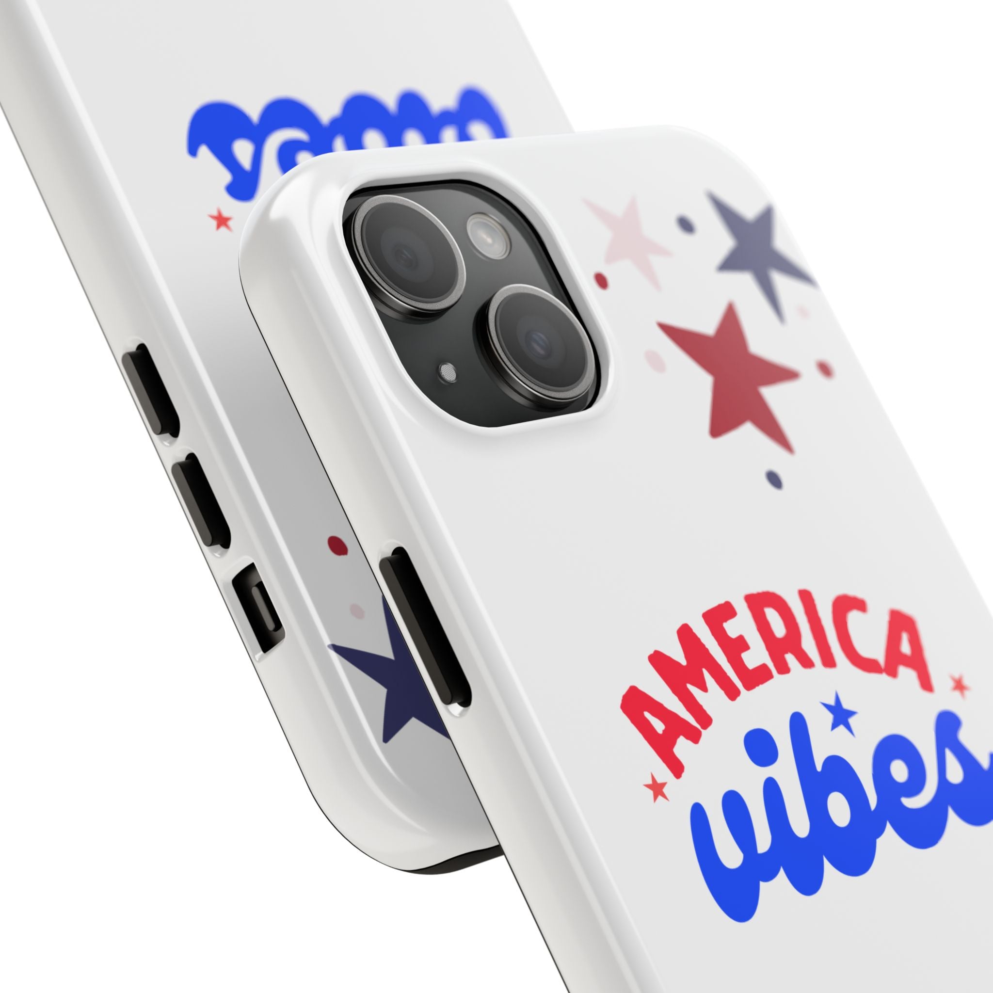 America Vibes Tough Phone Case — Patriotic Red White Blue Stars iPhone Case