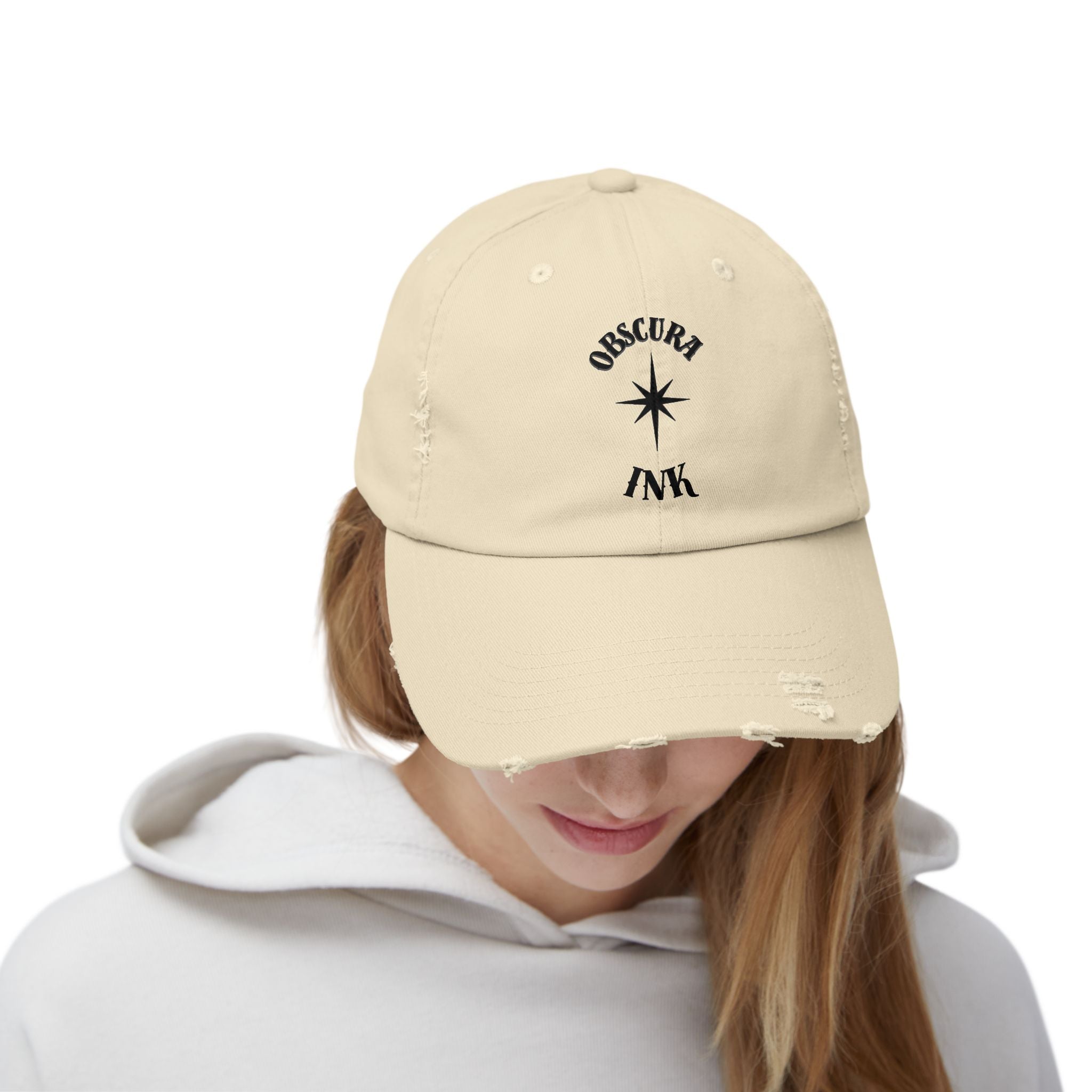 Obscura Ink LOGO ~ Distressed Baseball Cap