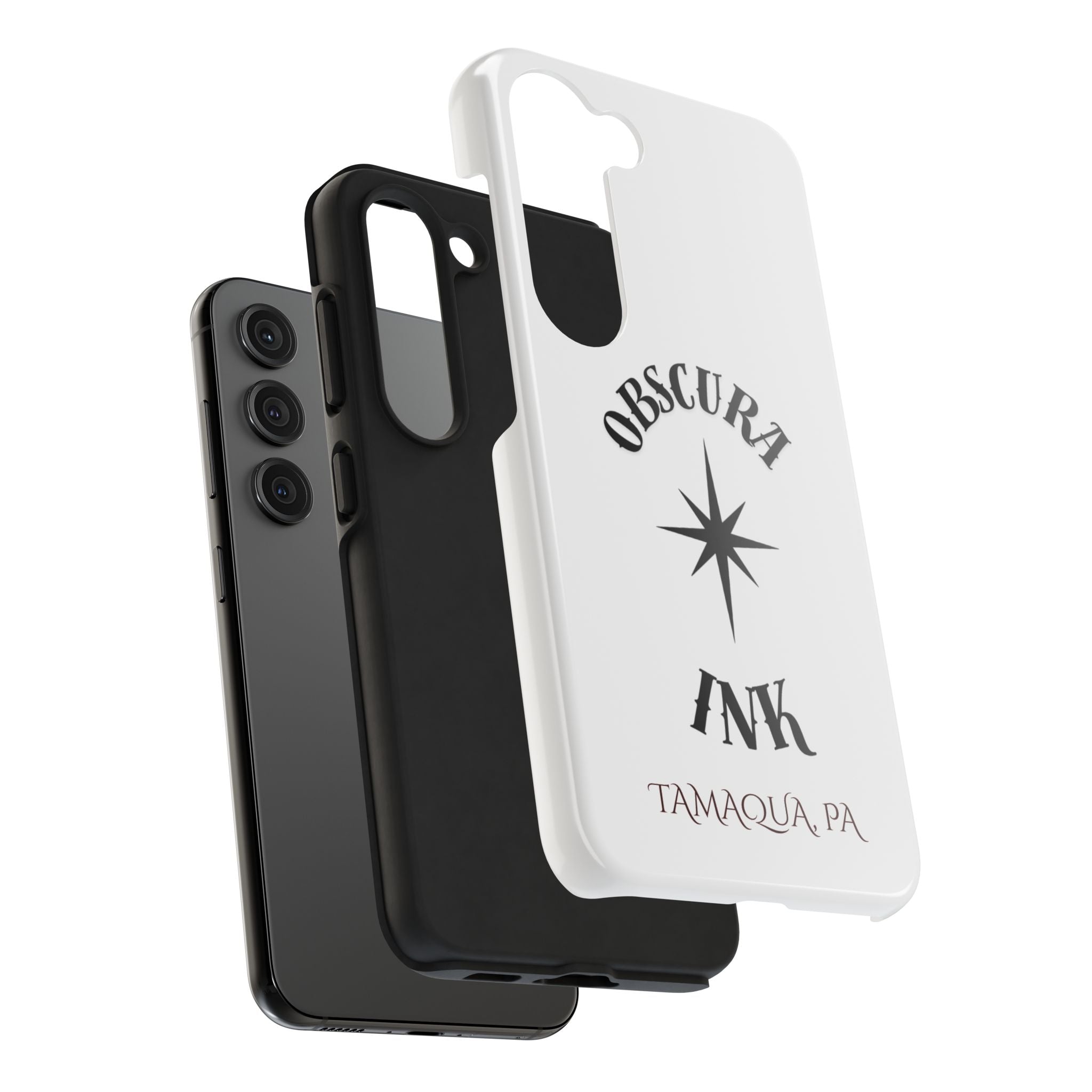 Tough Phone Case — Obscura Ink Compass Design (Tamaqua, PA)