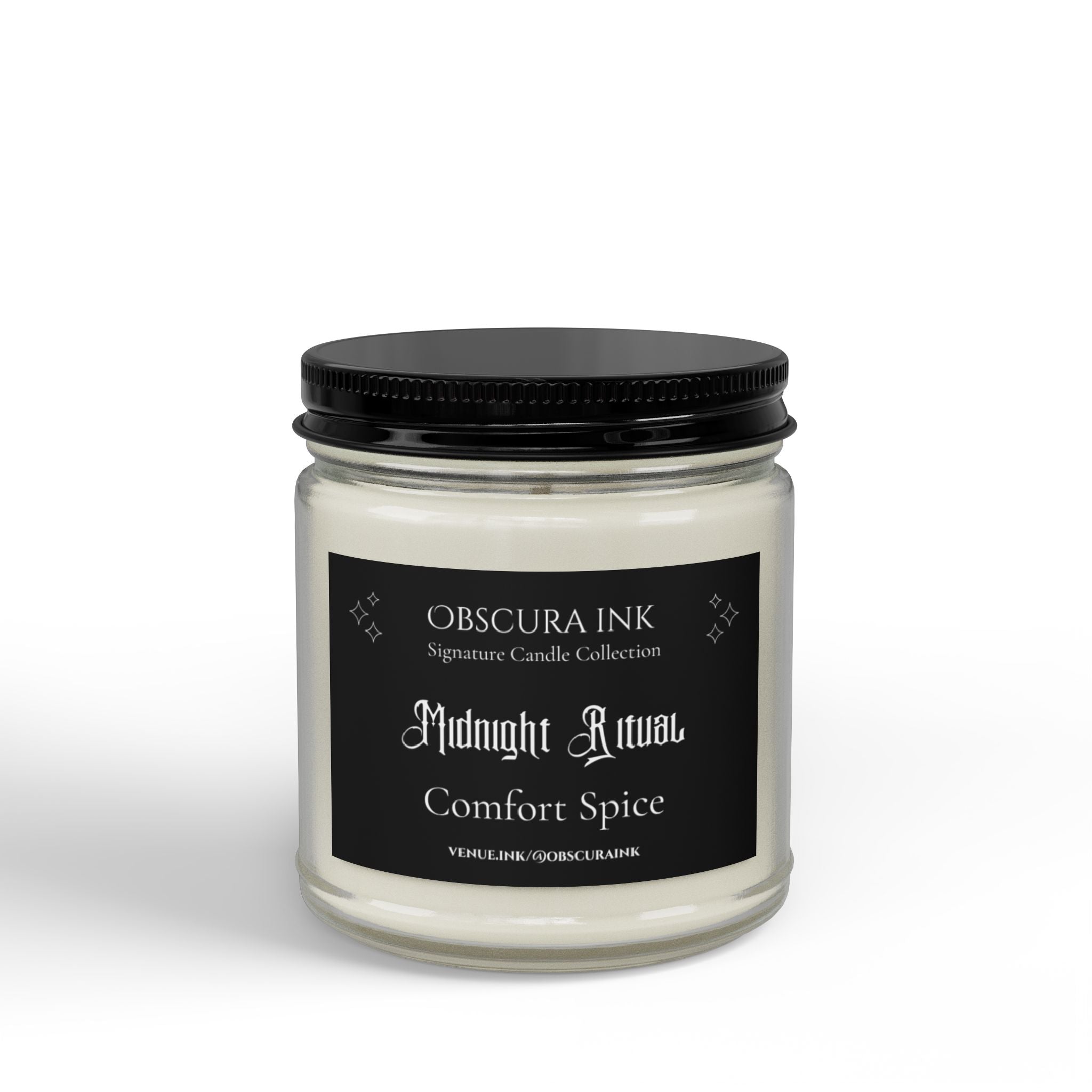 Obscura Ink Candle — Midnight Ritual — Comfort Spice
