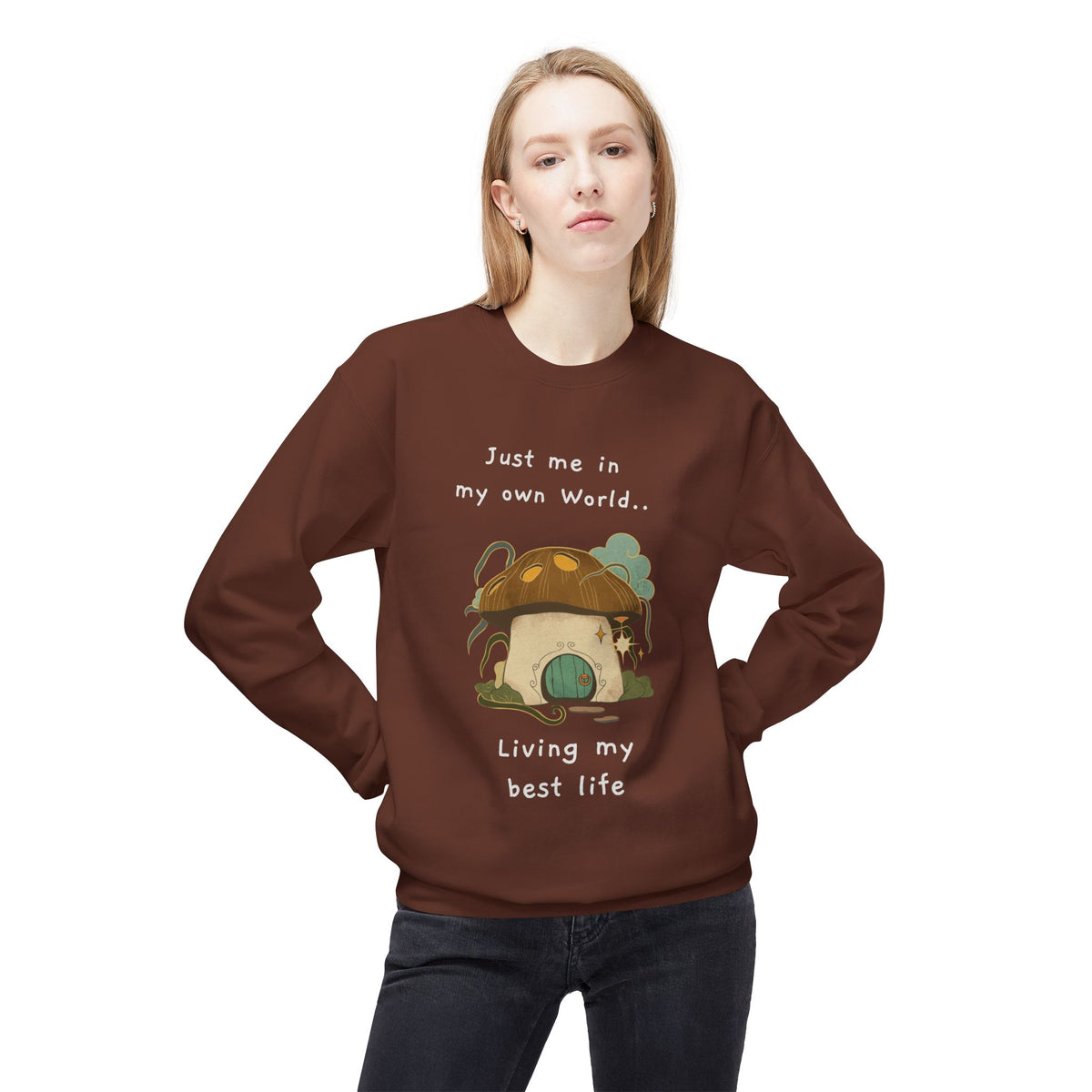 Cozy Mushroom House Sweatshirt — Crewneck