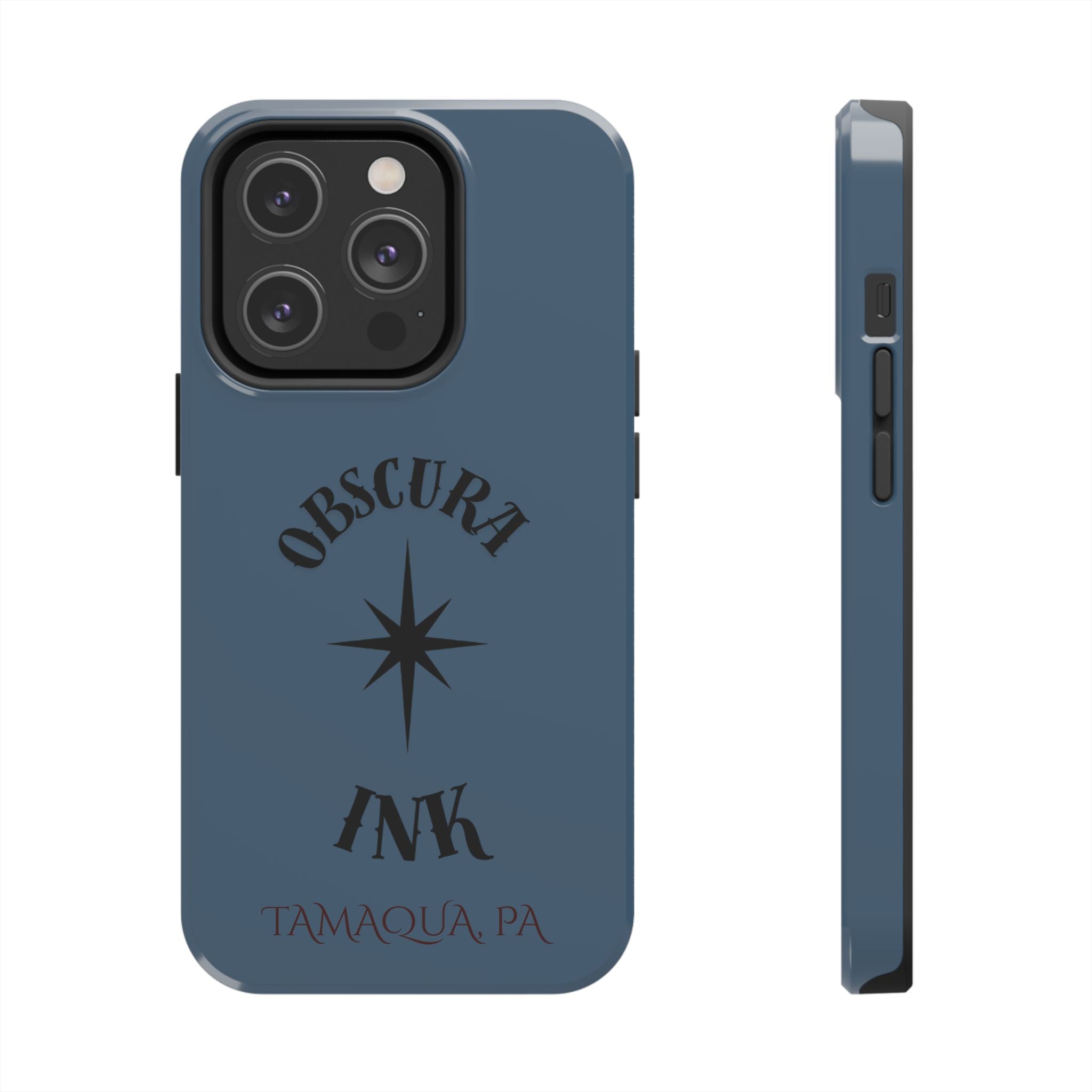 Tough Phone Case — Obscura Ink Compass Design (Tamaqua, PA)