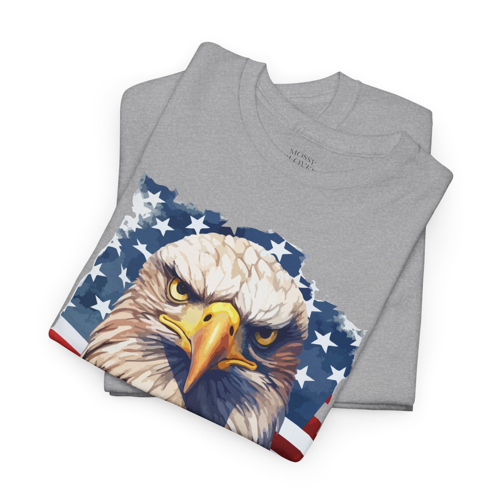 Patriotic Eagle T-Shirt - '1776' American Flag Graphic Tee