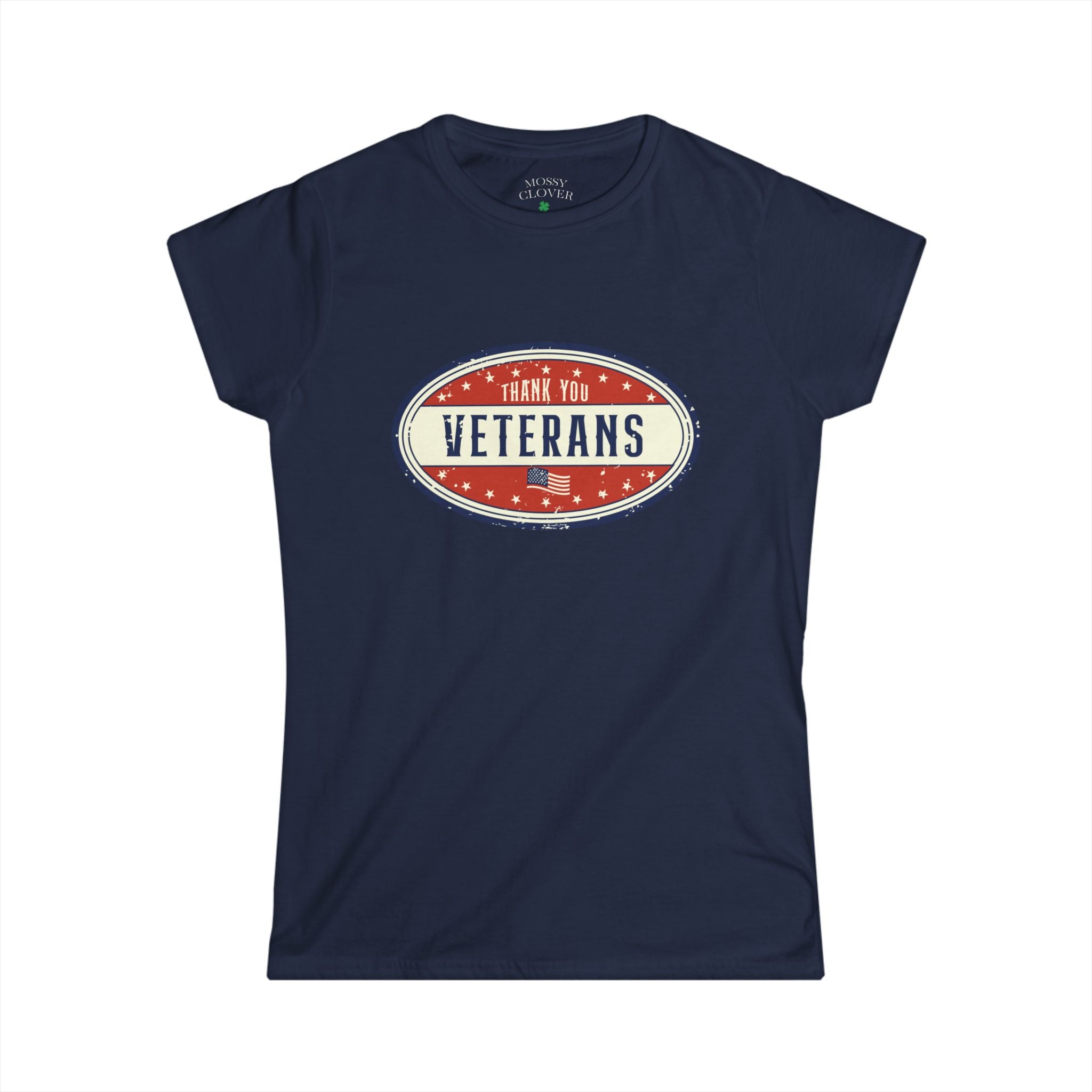 Women's 'Thank You Veterans' Tee — Patriotic Oval Graphic