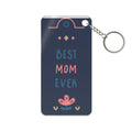 Best Mom Ever Keychain Charm — Floral Mother’s Day Gift