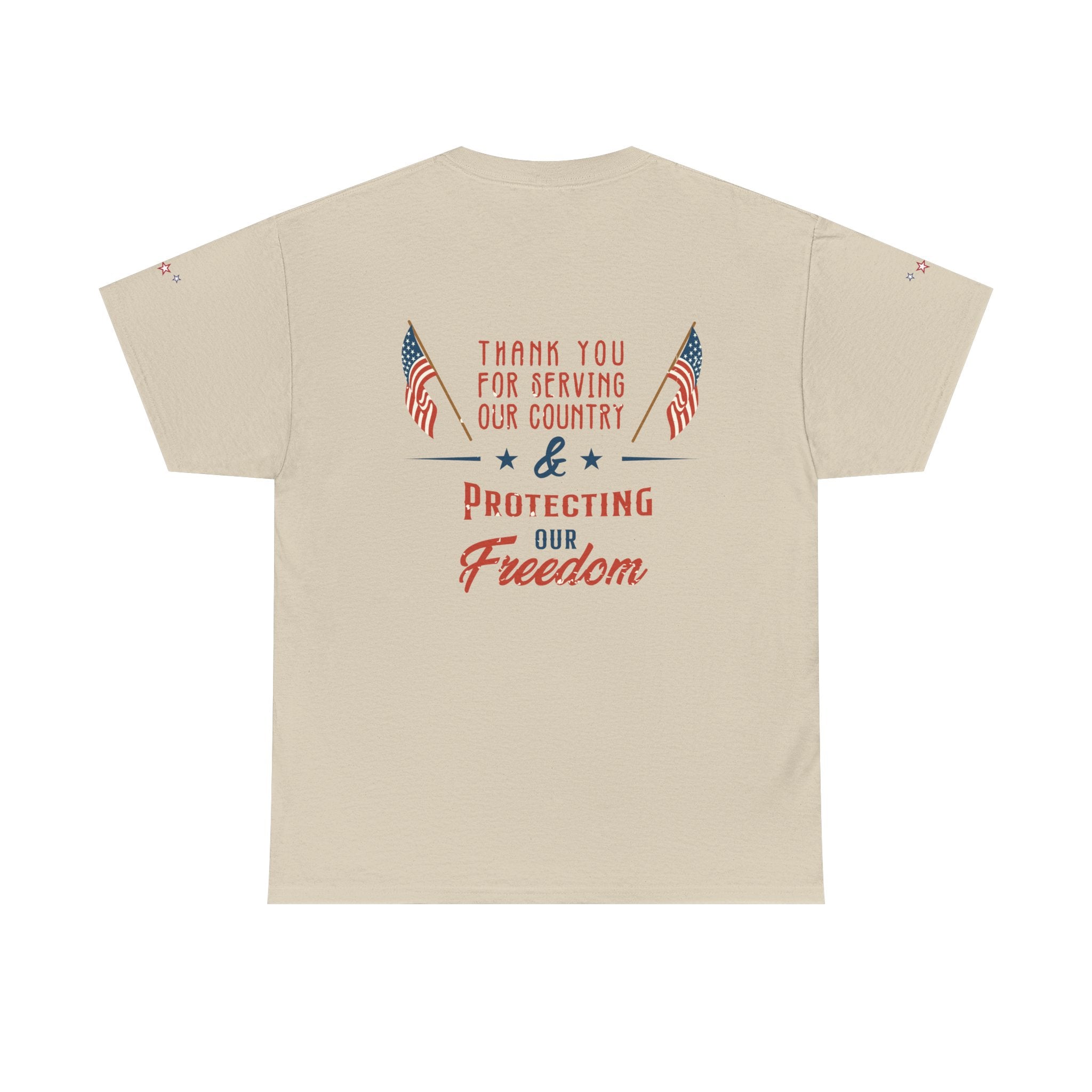 Thank You for Serving Tee — Patriotic American Flag Military Appreciation T-Shirt
