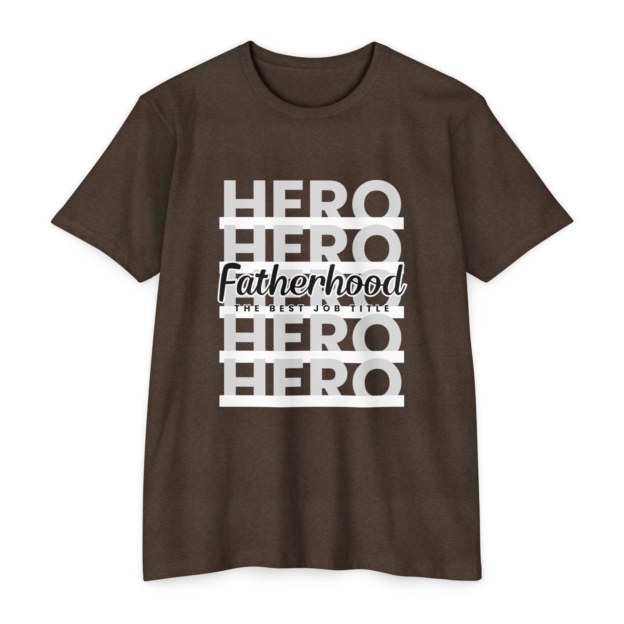 Fatherhood Hero T-Shirt — "Fatherhood: The Ultimate Title" Graphic Tee