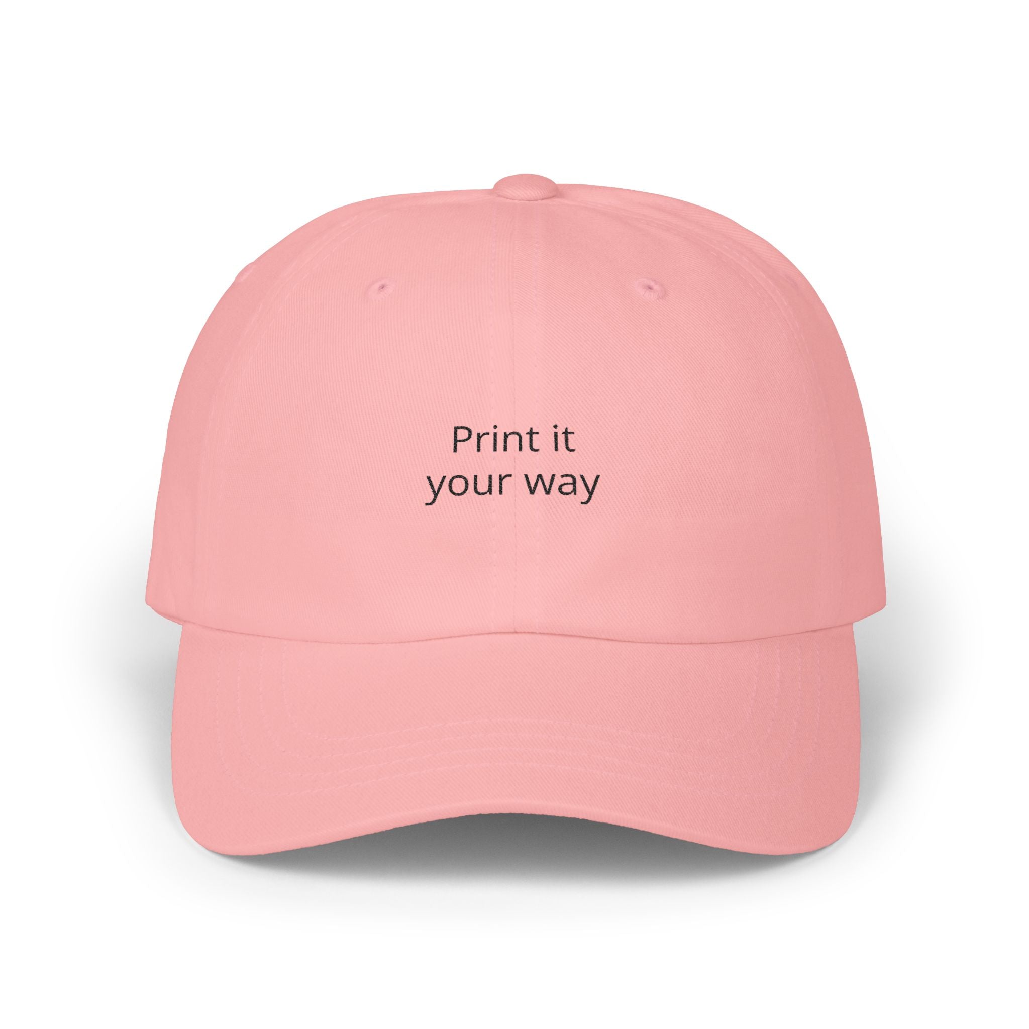 'Print it your way' Embroidered Hat