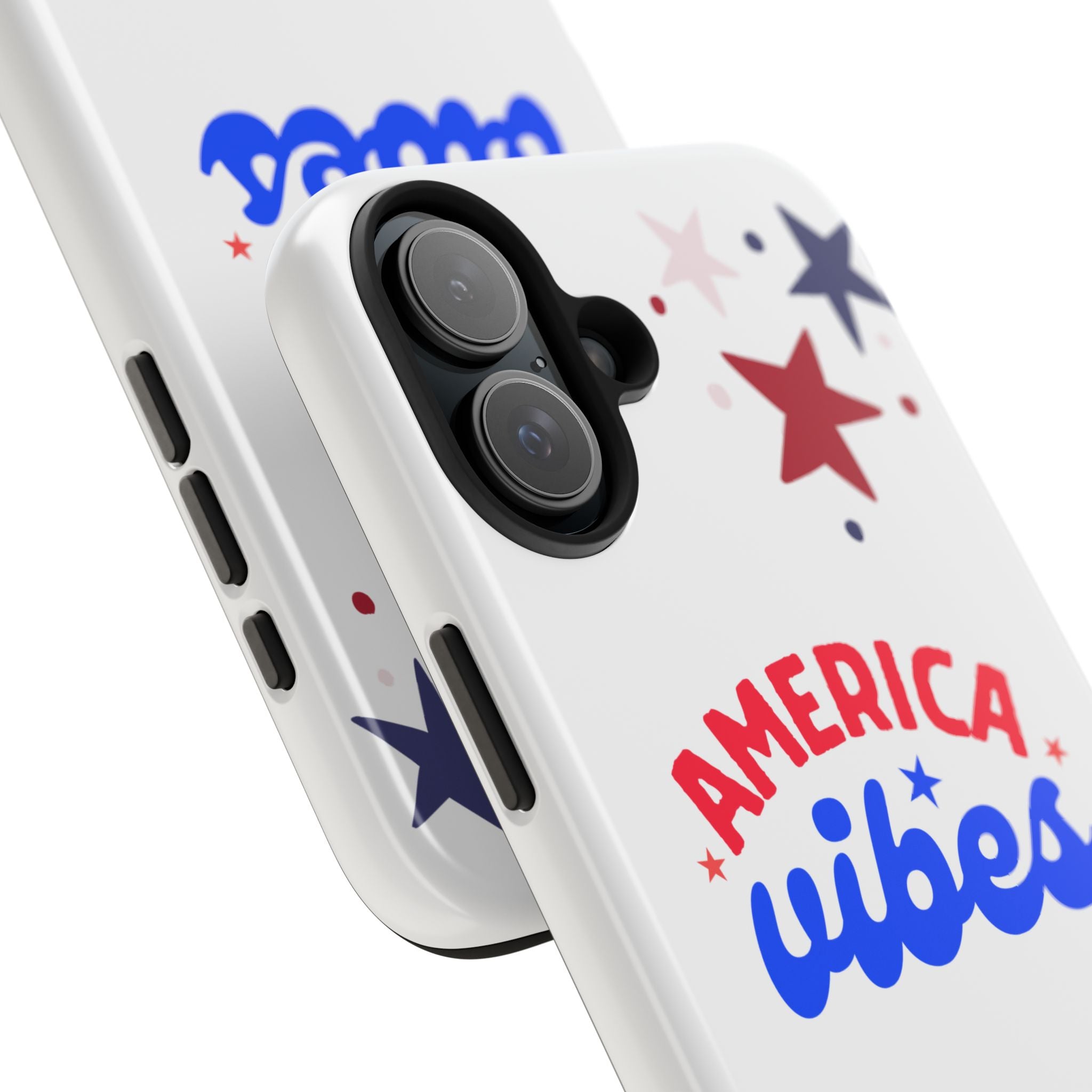 America Vibes Tough Phone Case — Patriotic Red White Blue Stars iPhone Case
