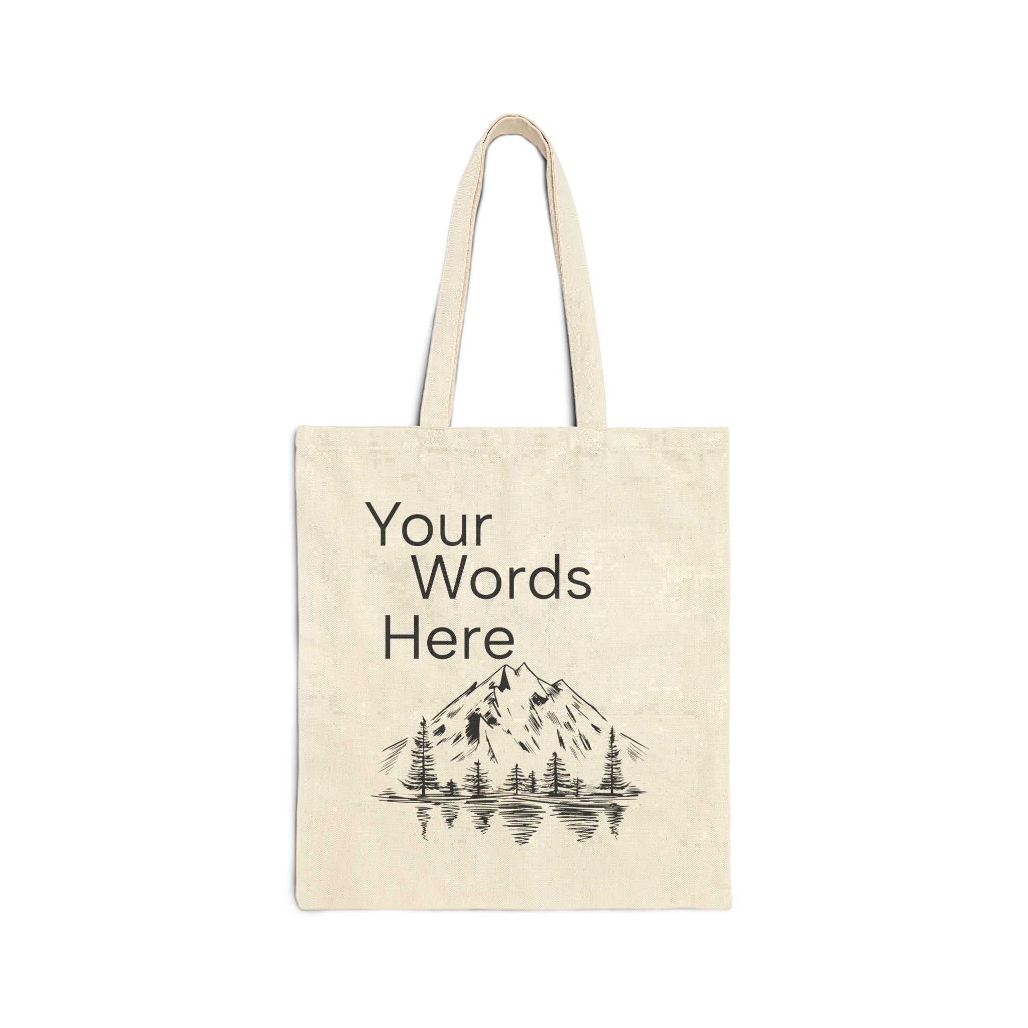 Tote Bag — Personalized Mountain Vacation Canvas Tote (Custom Name/Year)