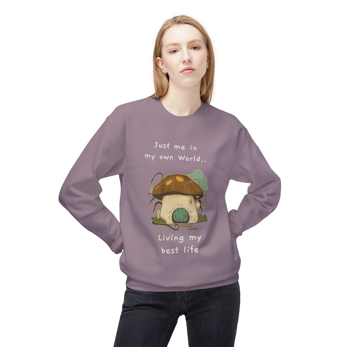 Cozy Mushroom House Sweatshirt — Crewneck