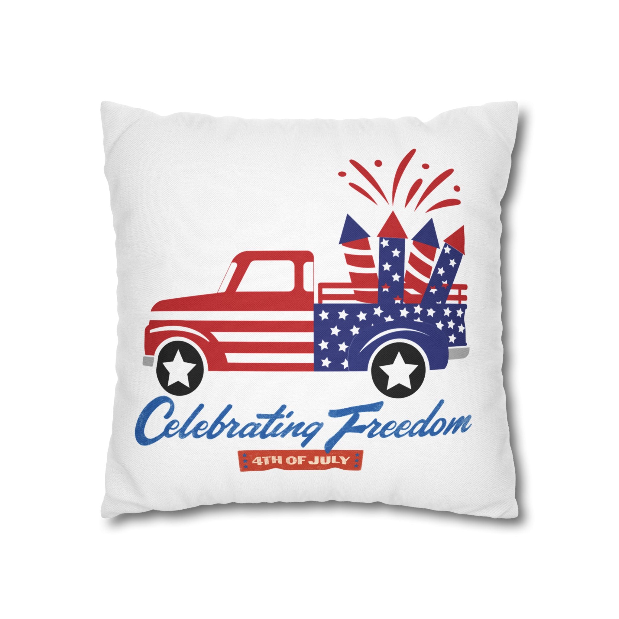 Spun Polyester Square Pillowcase
