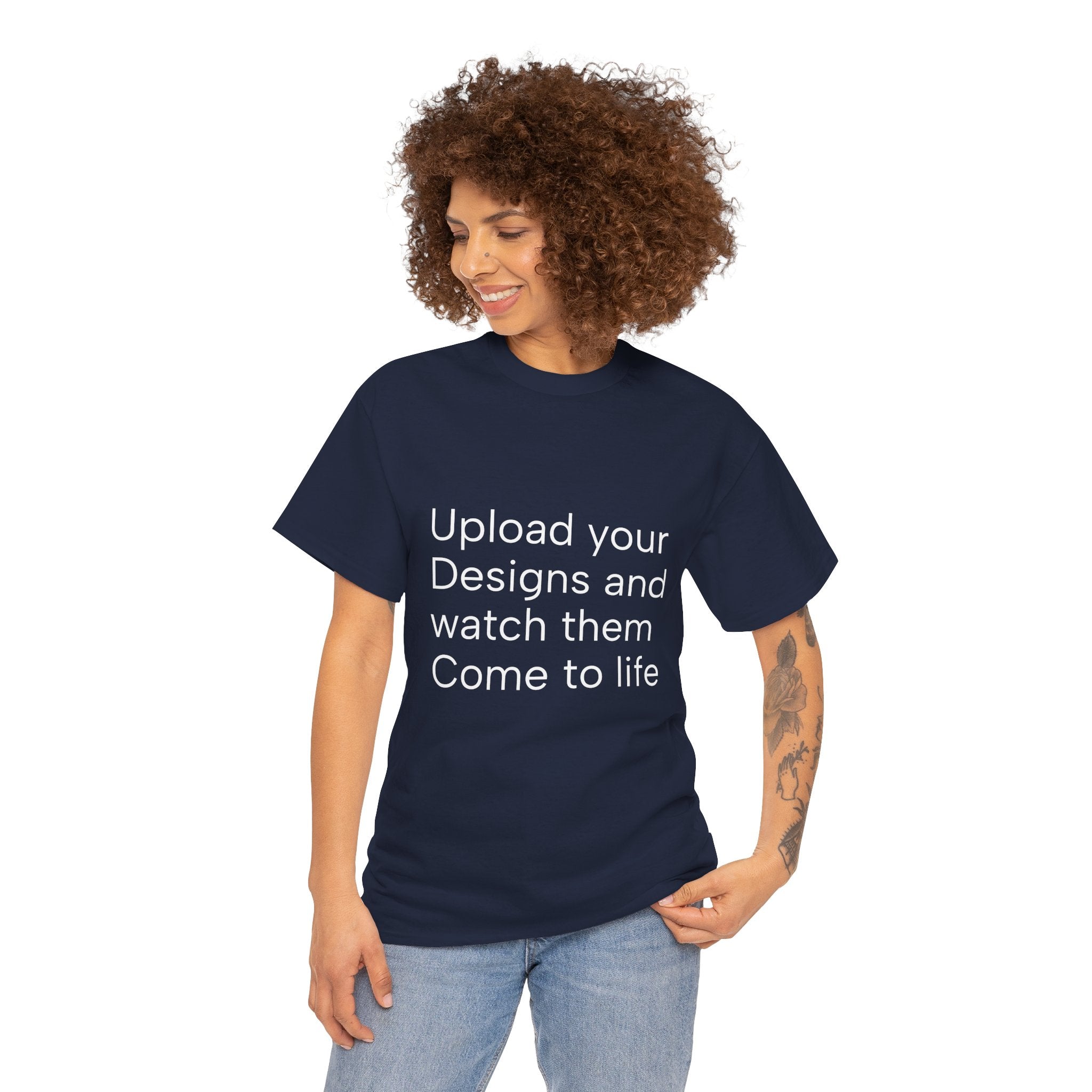 Customizable T‑Shirt – "Upload Your Designs and Watch Them Come to Life"