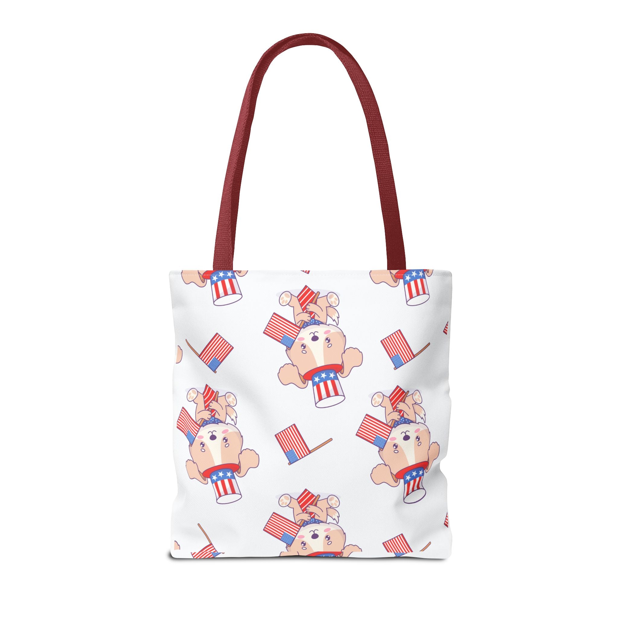 Patriotic Tote Bag - American Flag Eagle Design | Proud Made in America Tote