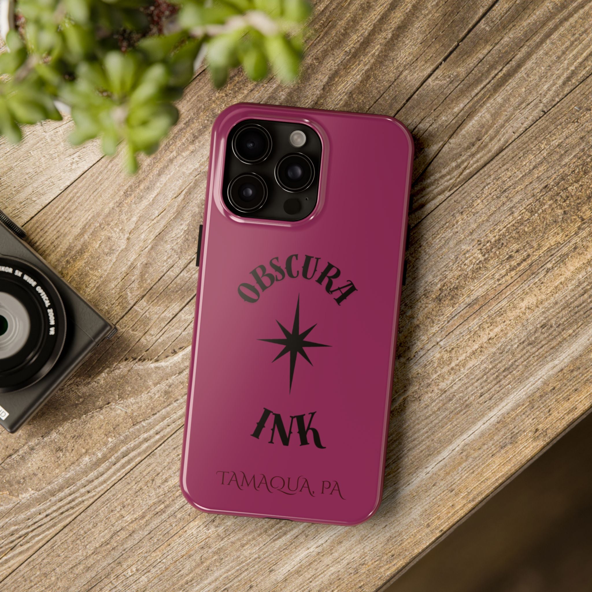 Tough Phone Case — Obscura Ink Compass Design (Tamaqua, PA)