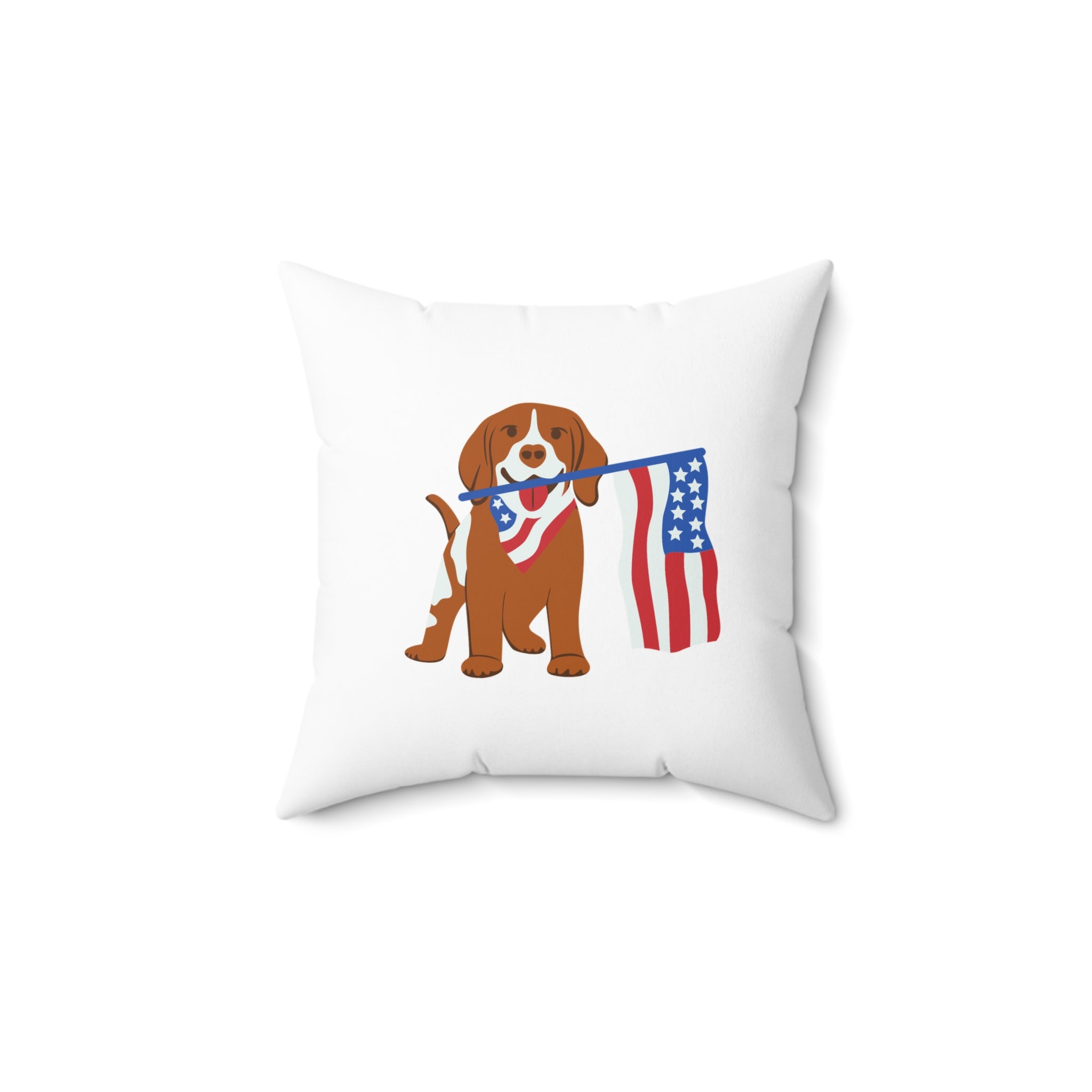 USA Flag Pillow - Patriotic Decorative Throw Pillow for 4th of July