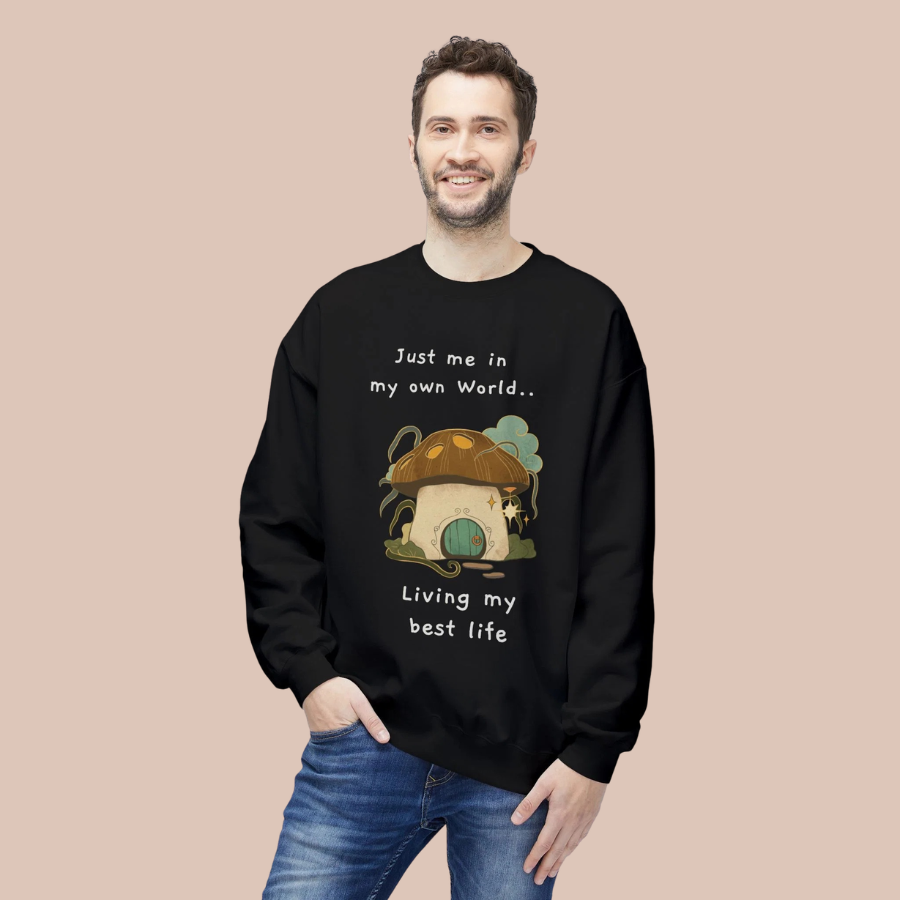 Cozy Mushroom House Sweatshirt — Crewneck