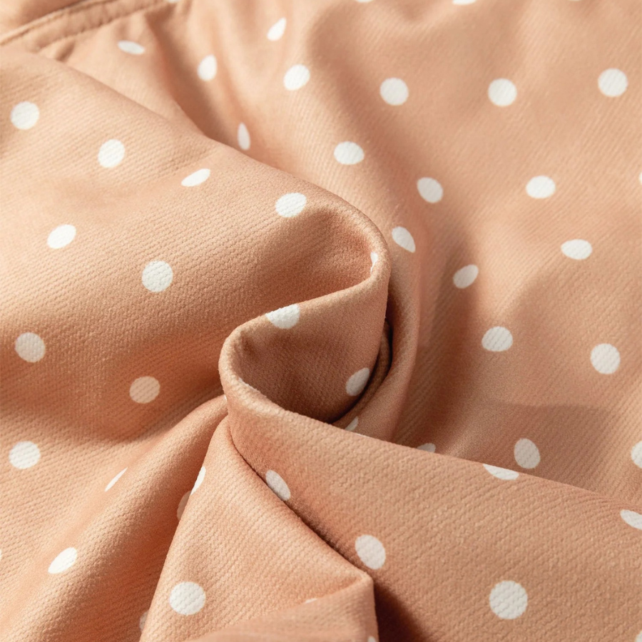 Polka Dot Drawstring High Waist Wide Leg Pants
