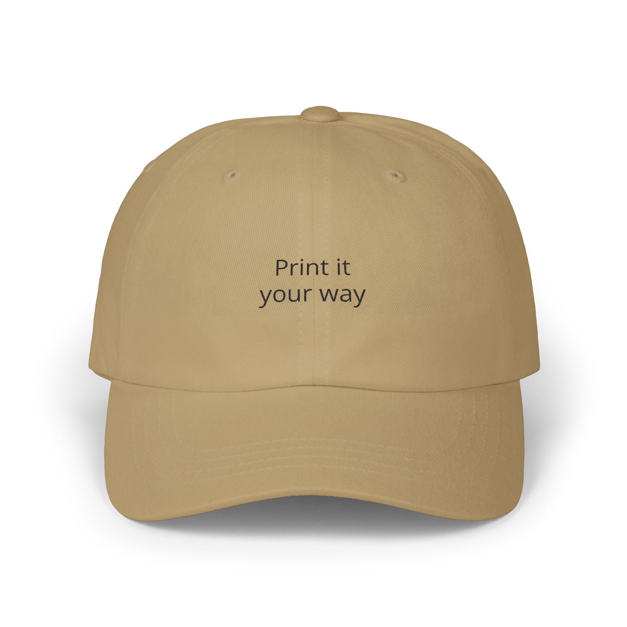 'Print it your way' Embroidered Hat