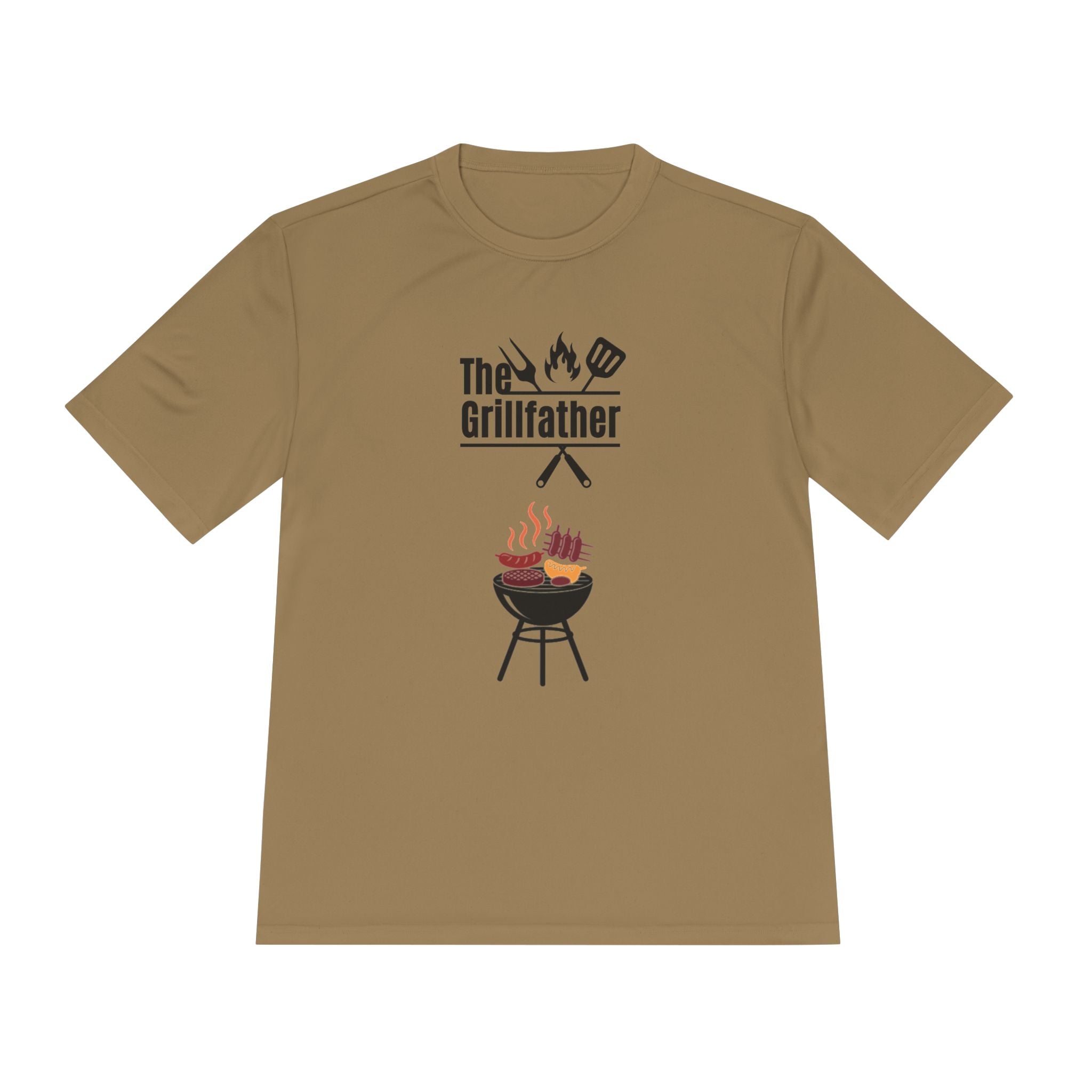 Grillfather BBQ Tee — 'The Grillfather' Moisture-Wicking Grillmaster Shirt