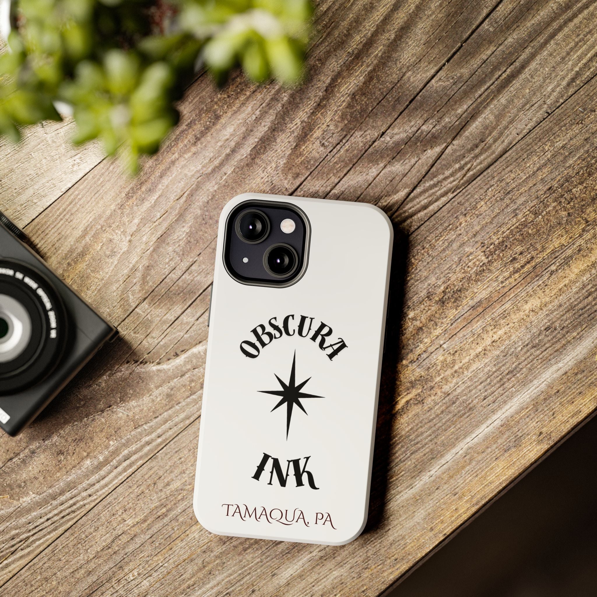 Tough Phone Case — Obscura Ink Compass Design (Tamaqua, PA)