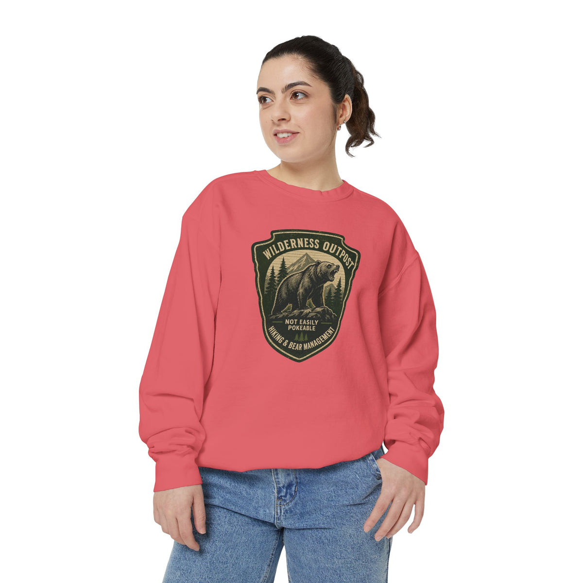 Wilderness Outfitters Bear Patch Sweatshirt — Outdoor Camping Crewneck