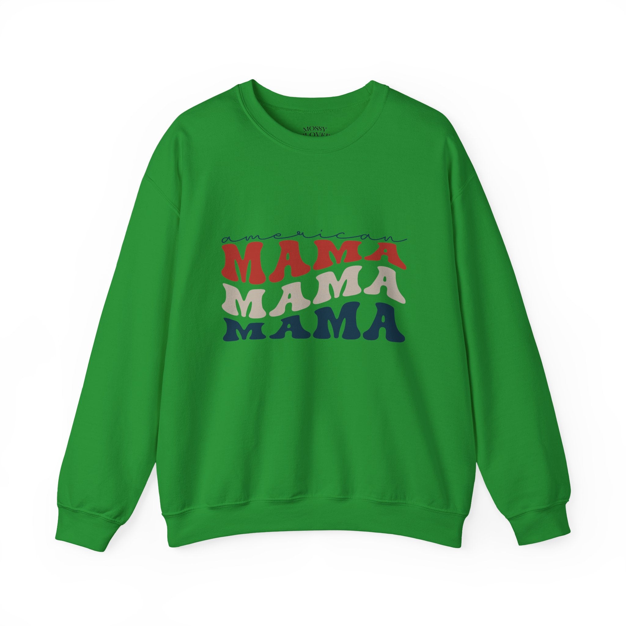 Mama Crewneck Sweatshirt — Vintage American Mama Graphic Pullover