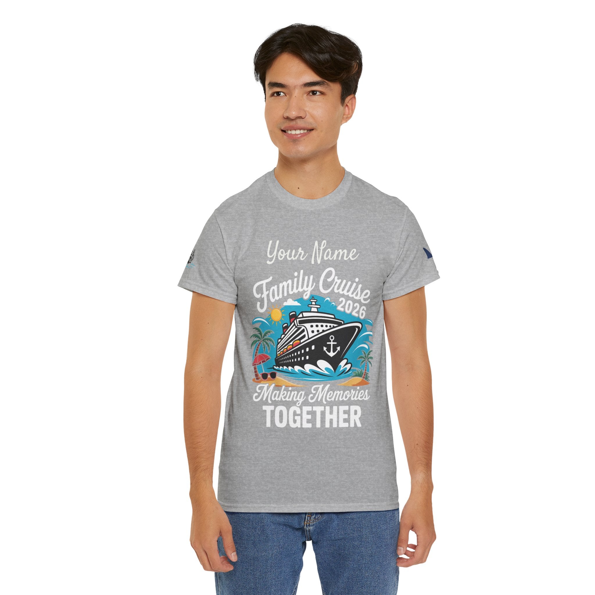 Family Cruise T‑Shirt — Customizable 'Making Memories Together' Cruise Vacation Tee