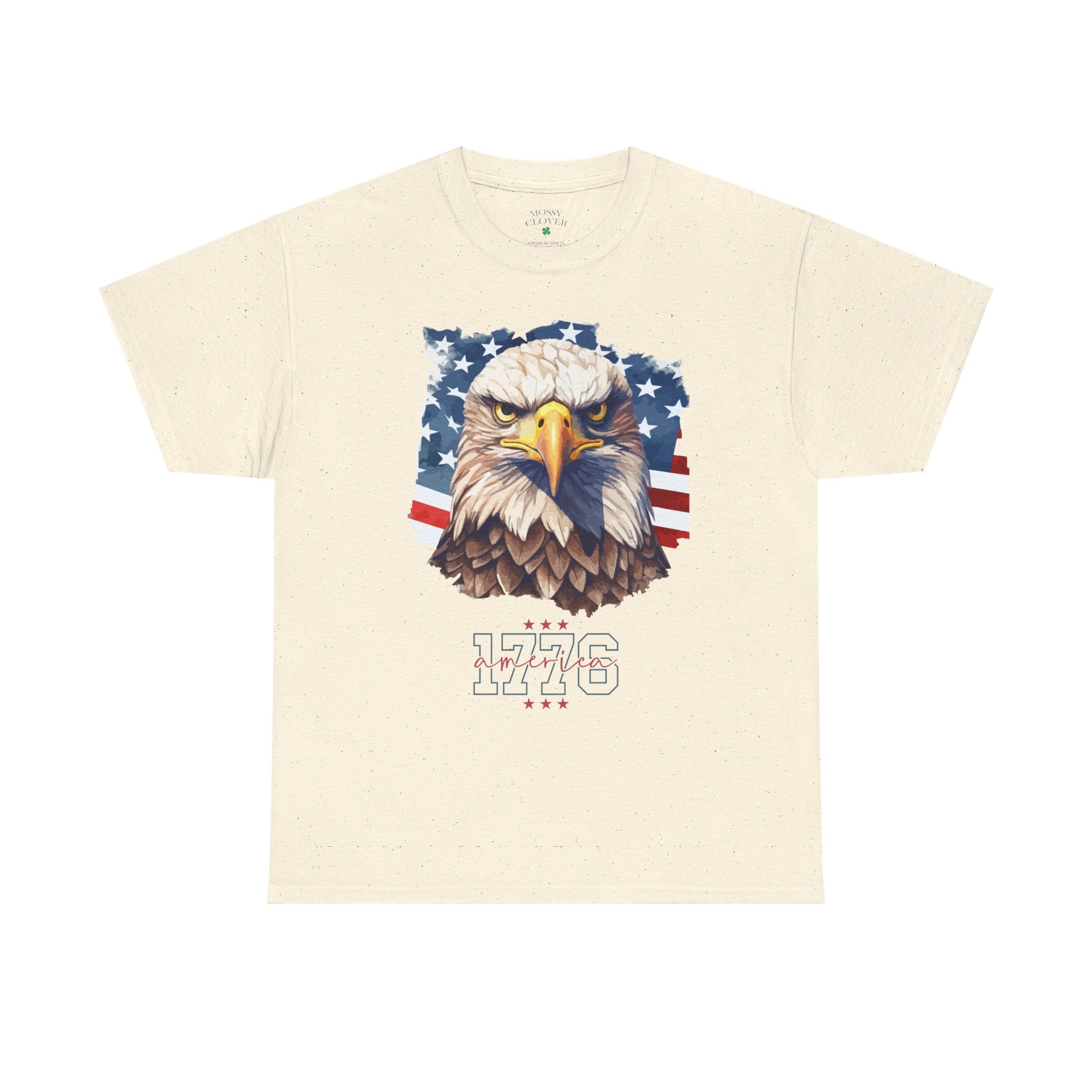 Patriotic Eagle T-Shirt - '1776' American Flag Graphic Tee