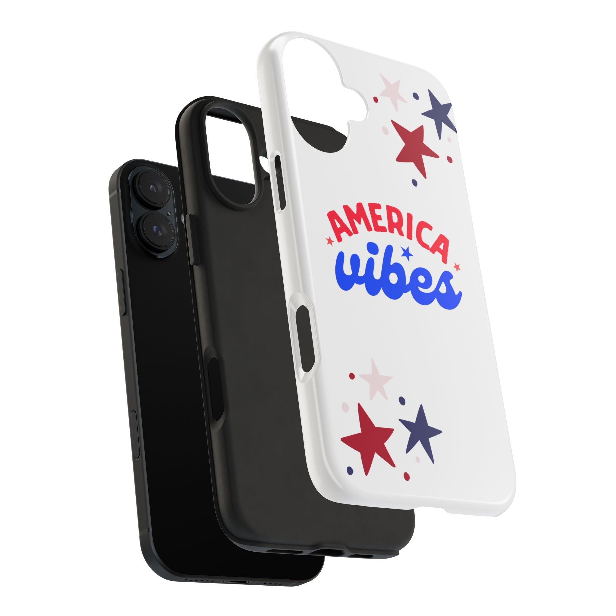 America Vibes Tough Phone Case — Patriotic Red White Blue Stars iPhone Case