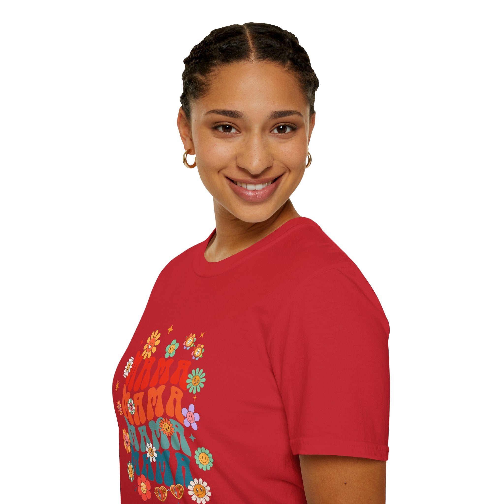 Mama Retro Floral Tee — Vintage 70s-Inspired Mother's Day T-Shirt