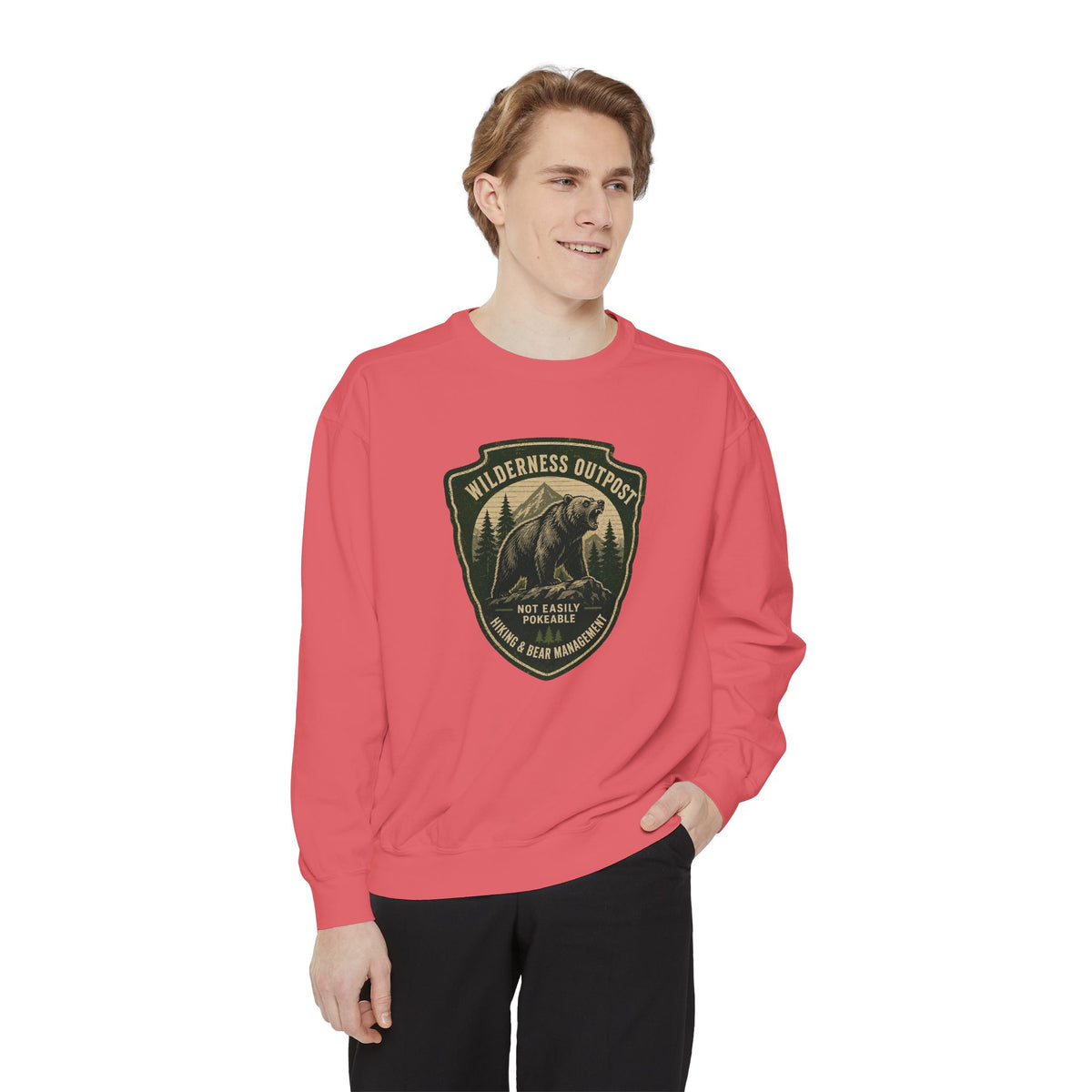 Wilderness Outfitters Bear Patch Sweatshirt — Outdoor Camping Crewneck