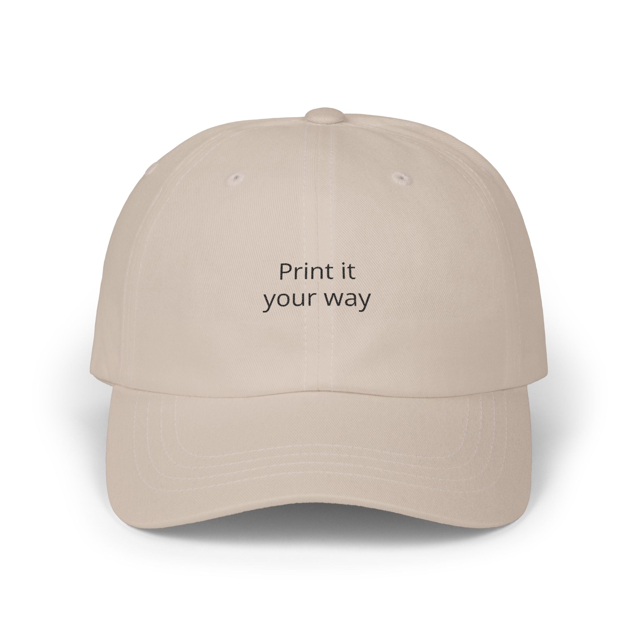 'Print it your way' Embroidered Hat