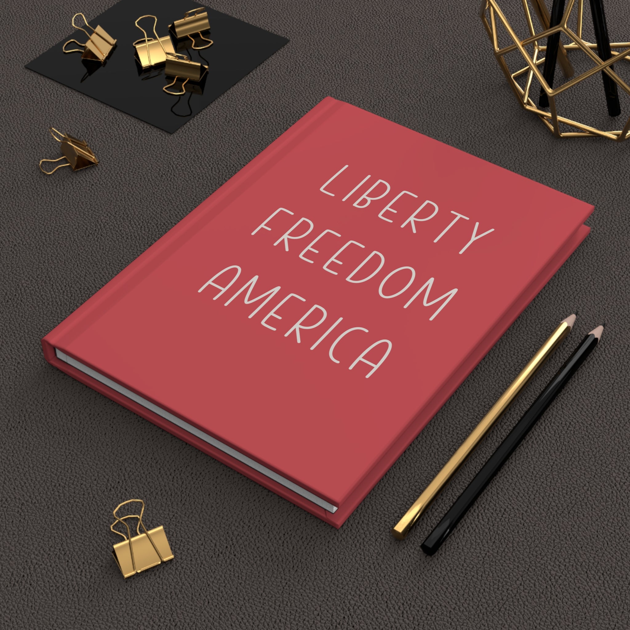 Liberty Freedom America Hardcover Journal