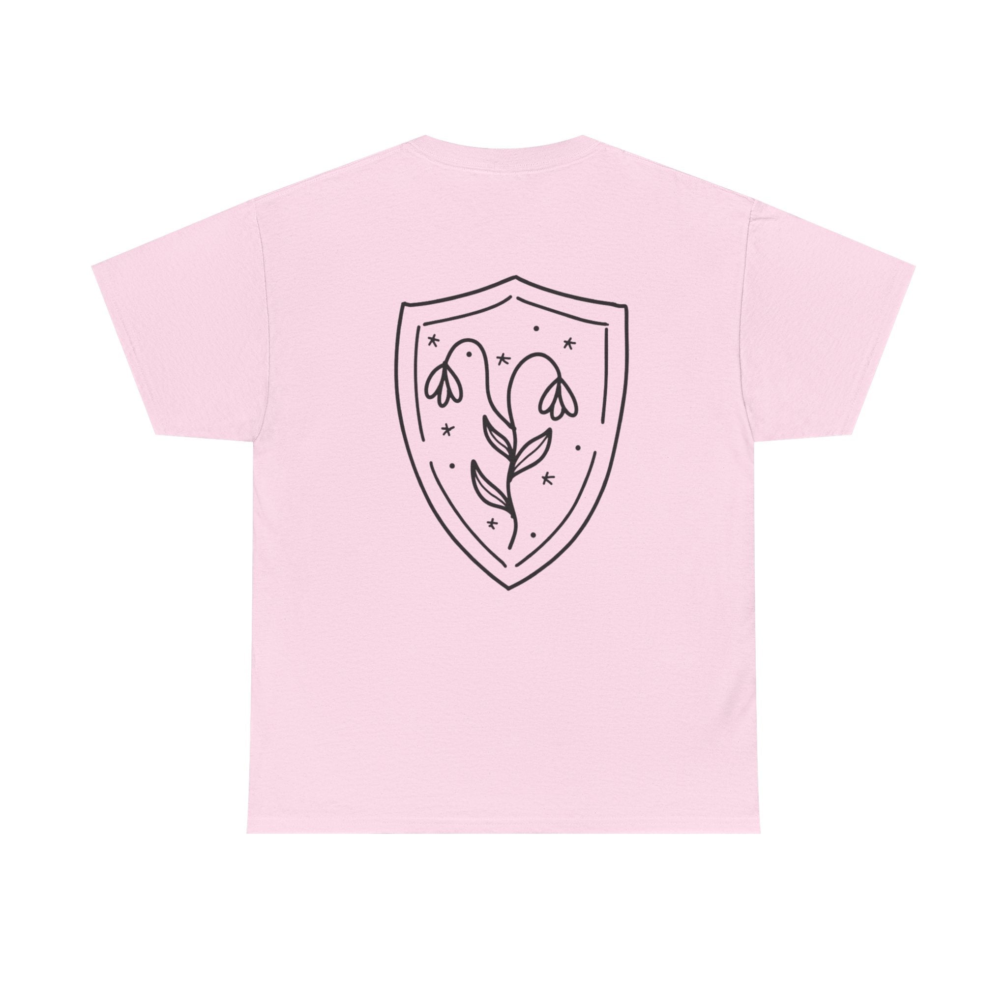 Shield Floral Tee — Obscura Ink Graphic T‑Shirt
