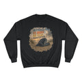Sweatshirt — "No Politics, No Drama, No Fear" Cozy Champion Crewneck