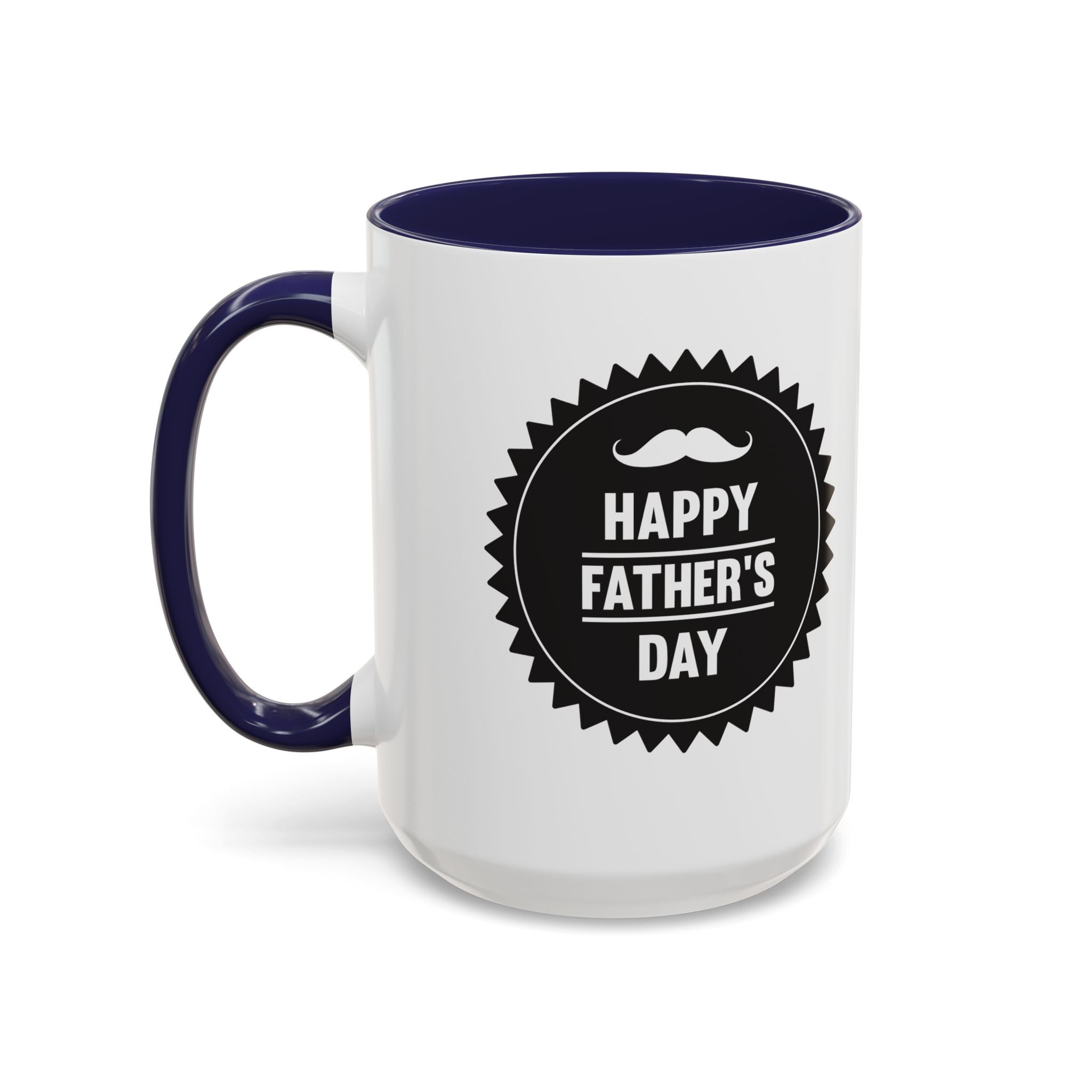 Fatherhood Coffee Mug – Vintage Hands Embrace 11/15oz Accent Mug (Best Dad Gift)