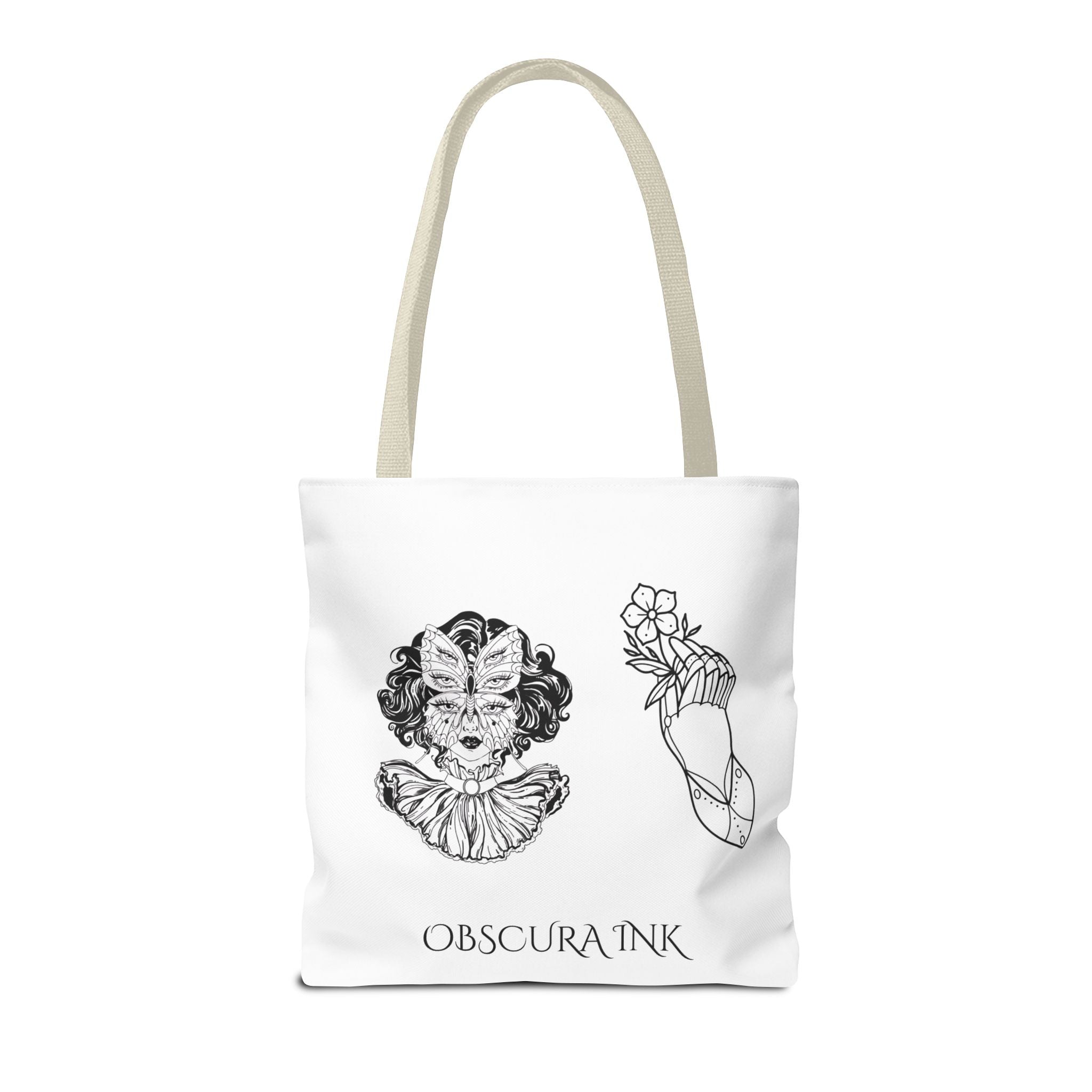 Obscura Ink Compass Tote Bag — Gothic Star Logo Canvas Tote