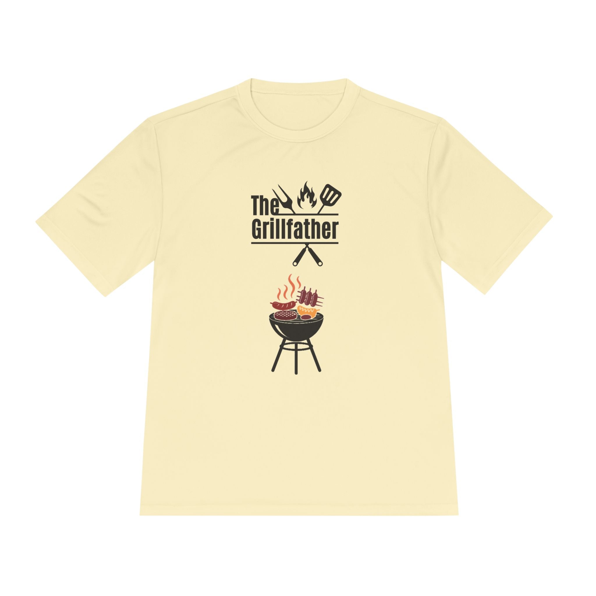 Grillfather BBQ Tee — 'The Grillfather' Moisture-Wicking Grillmaster Shirt