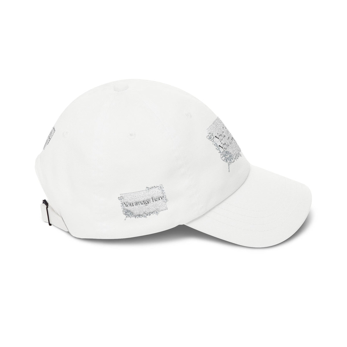 Minimal 'Print it your way' Embroidered Hat