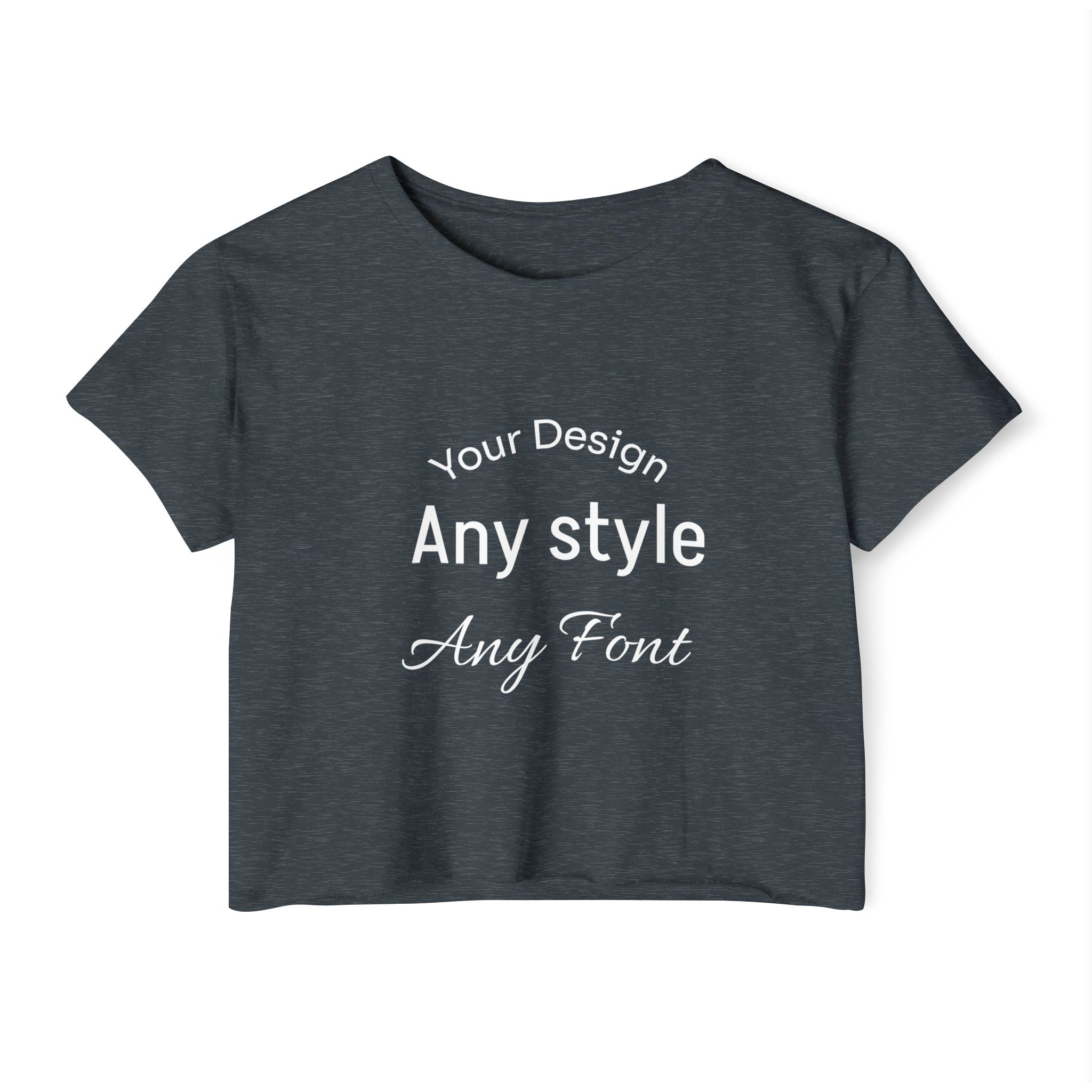 Women's Festival Crop Top — Customizable Graphic Crop Tee