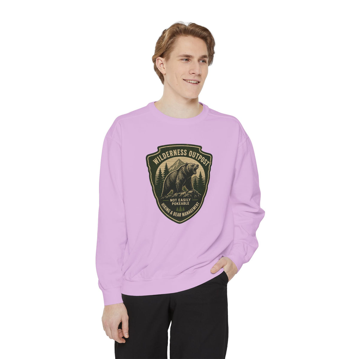 Wilderness Outfitters Bear Patch Sweatshirt — Outdoor Camping Crewneck