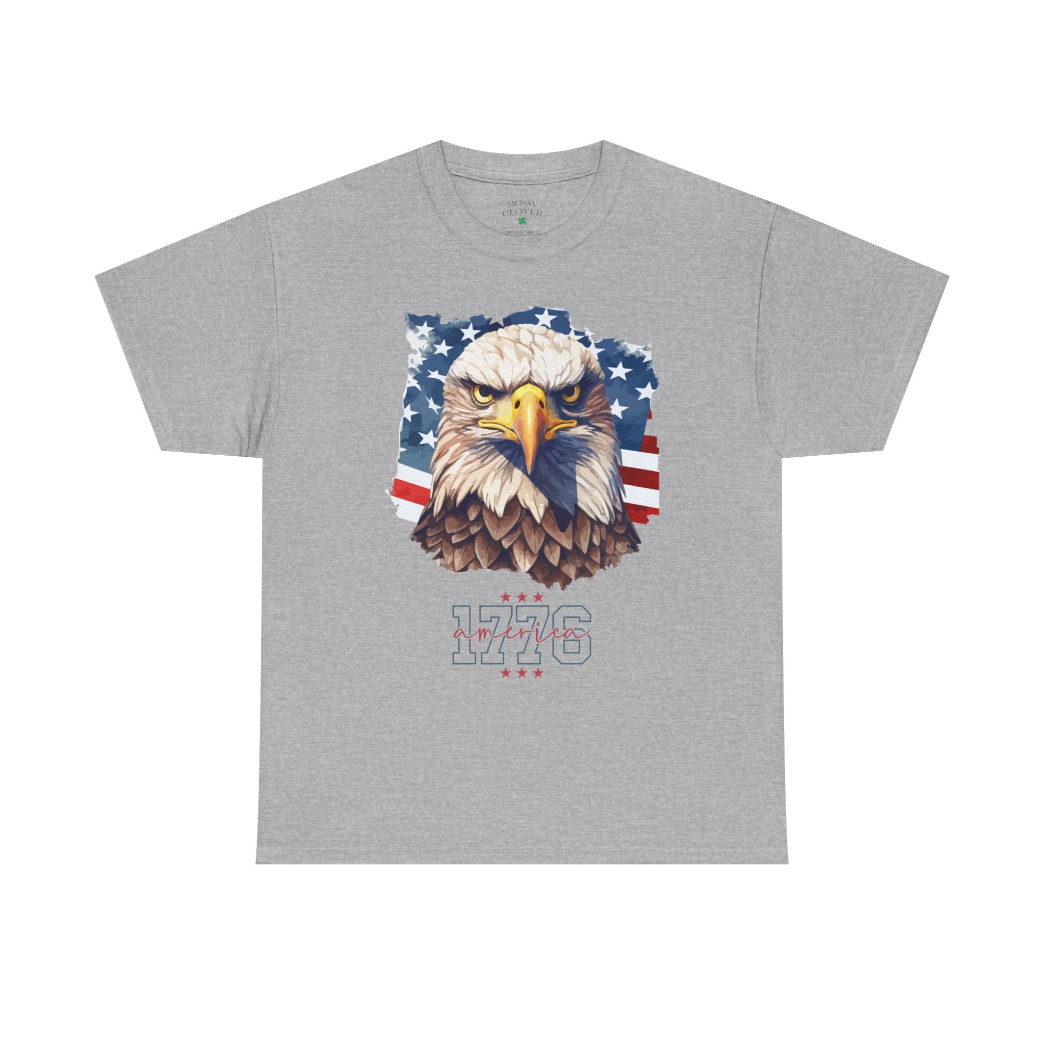 Patriotic Eagle T-Shirt - '1776' American Flag Graphic Tee