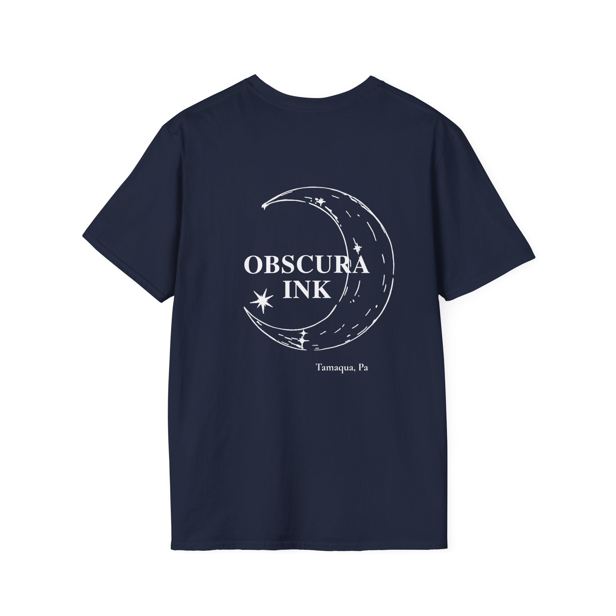 Moon logo ~ Obscura Ink Signature Tee ~ Back