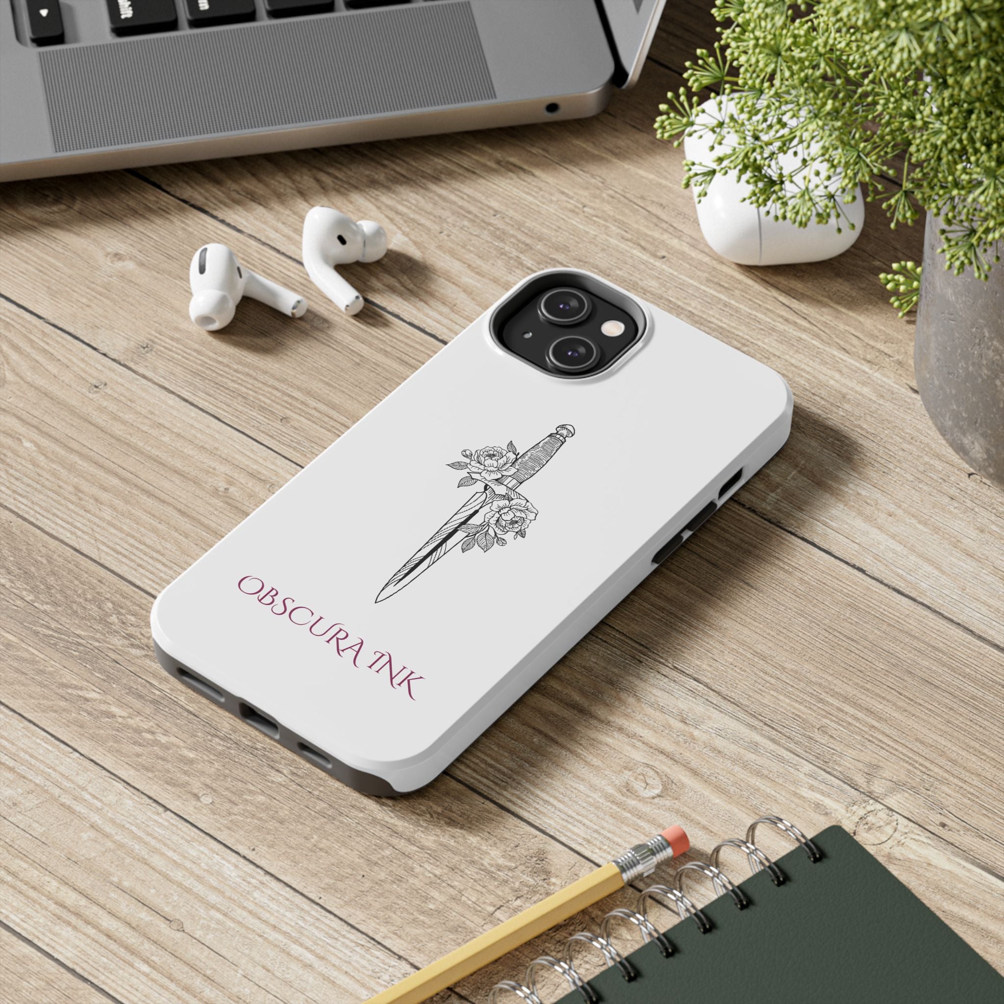Tough Phone Case — Obscura Ink Shield Design