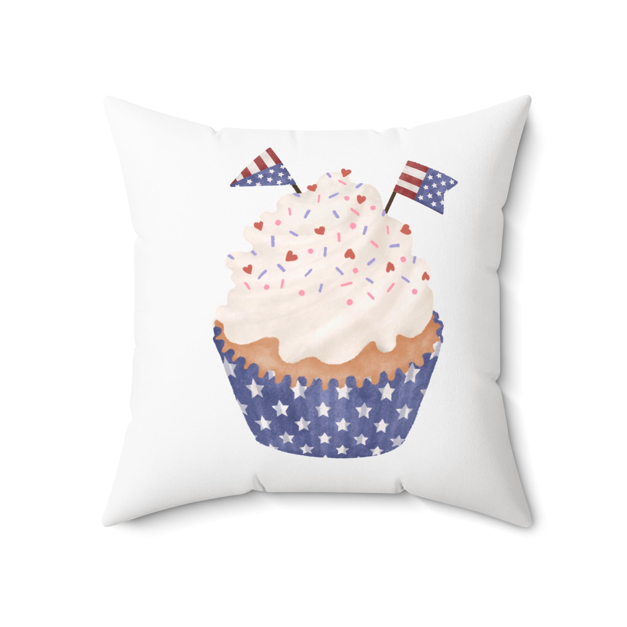 USA Flag Pillow - Patriotic Decorative Throw Pillow for 4th of July