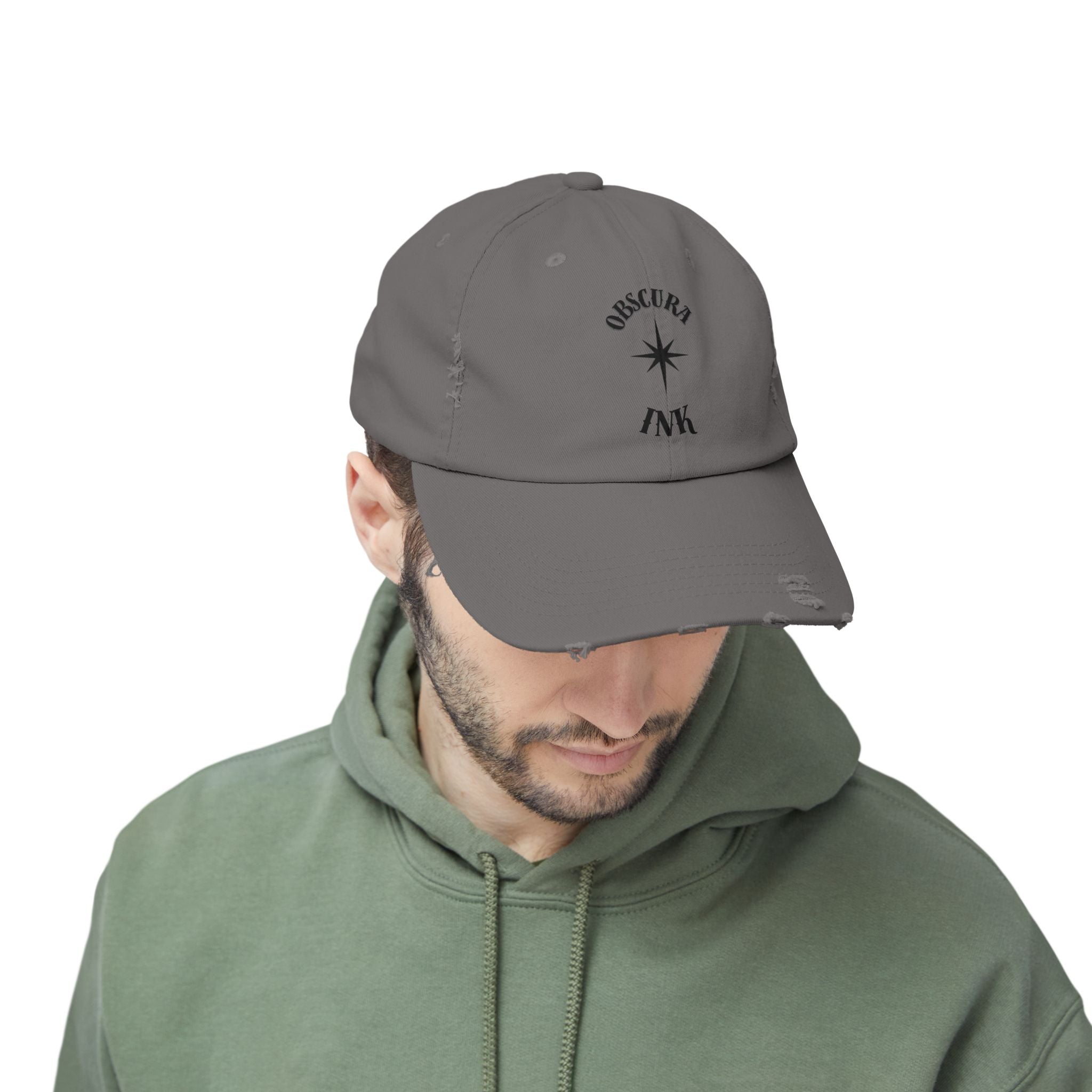 Obscura Ink LOGO ~ Distressed Baseball Cap